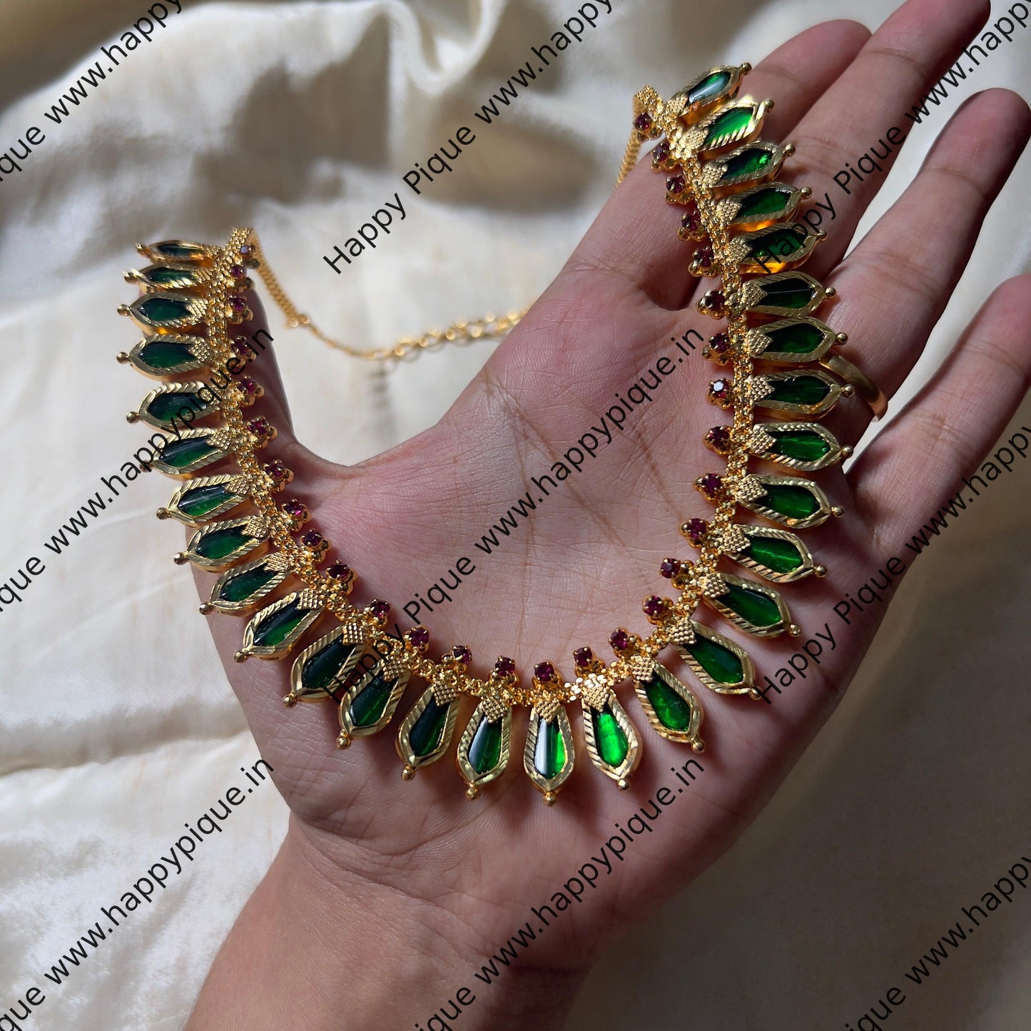 Real Gold Tone Nagapadam Necklace