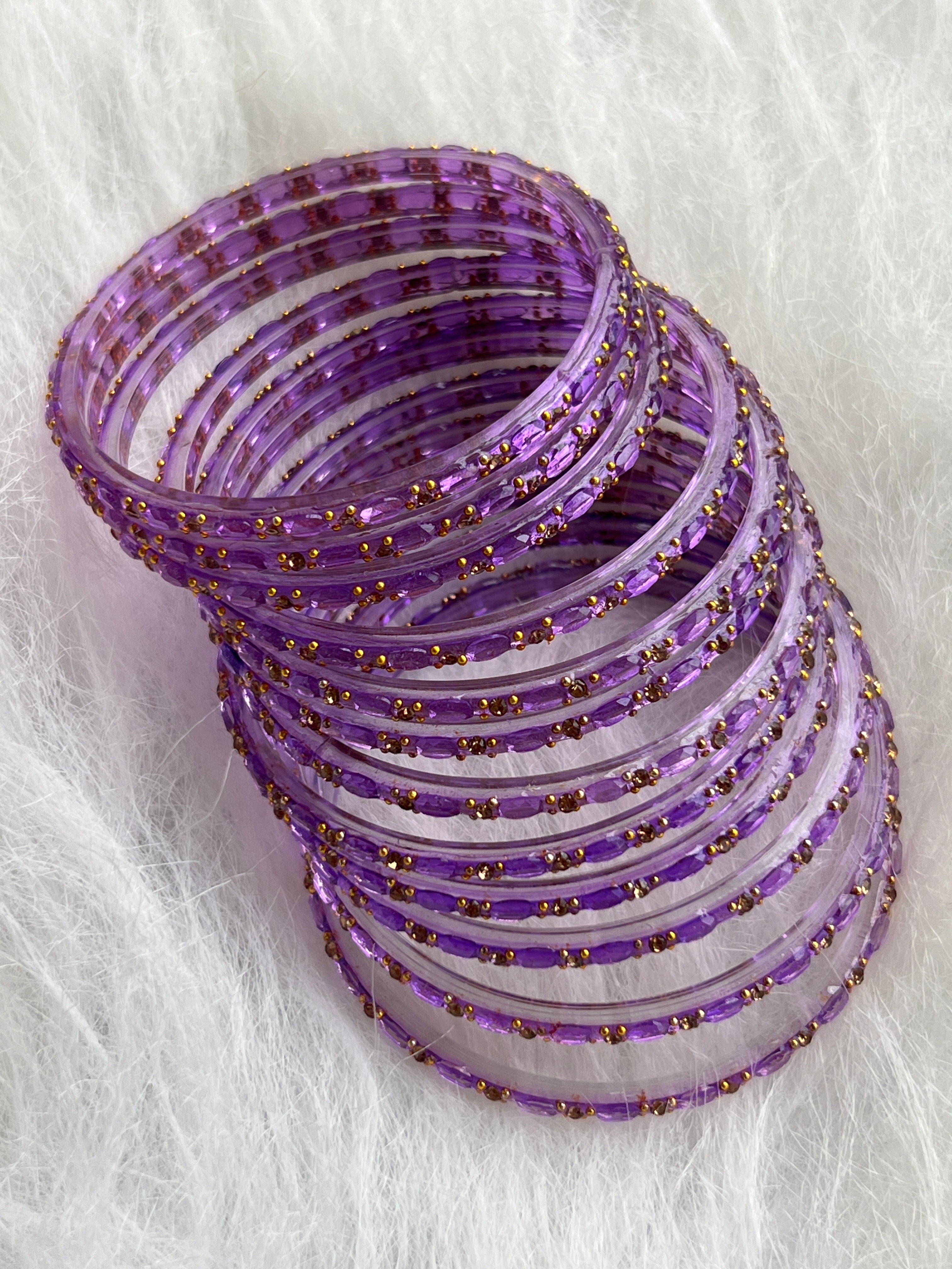 PREMIUM CRYSTAL CUT STONE WORK BRIDAL BANGLES