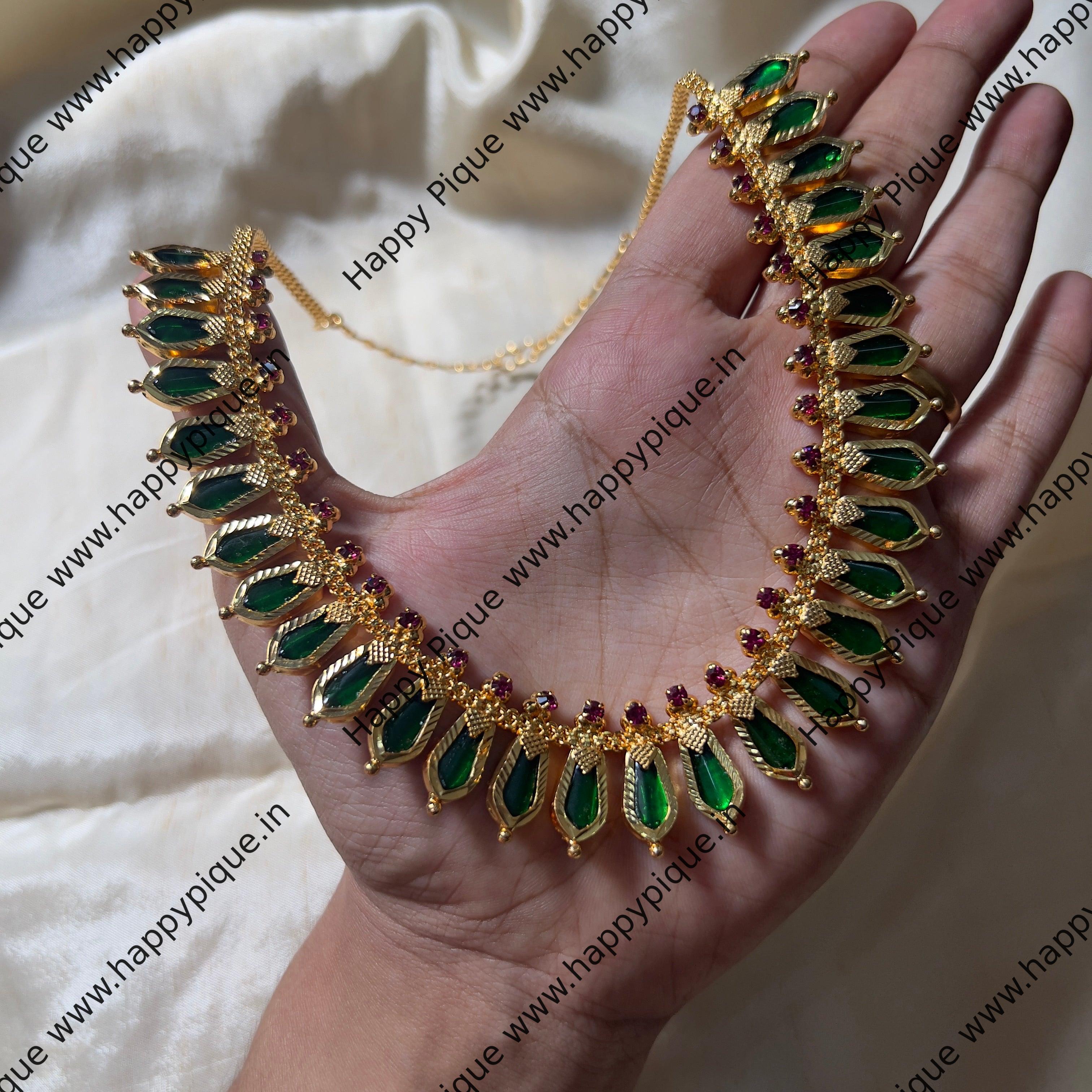 Real Gold Tone Nagapadam Necklace