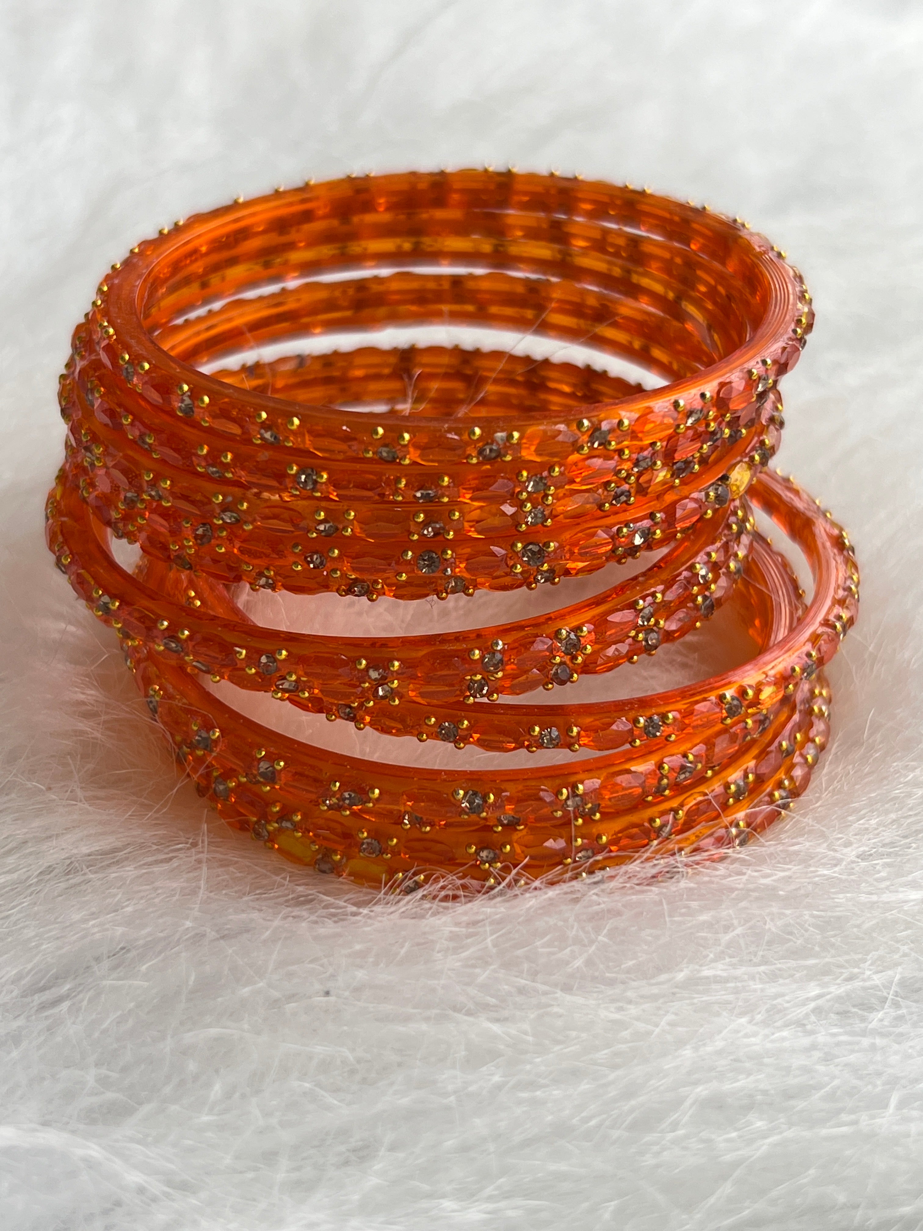 PREMIUM CRYSTAL CUT STONE WORK BRIDAL BANGLES