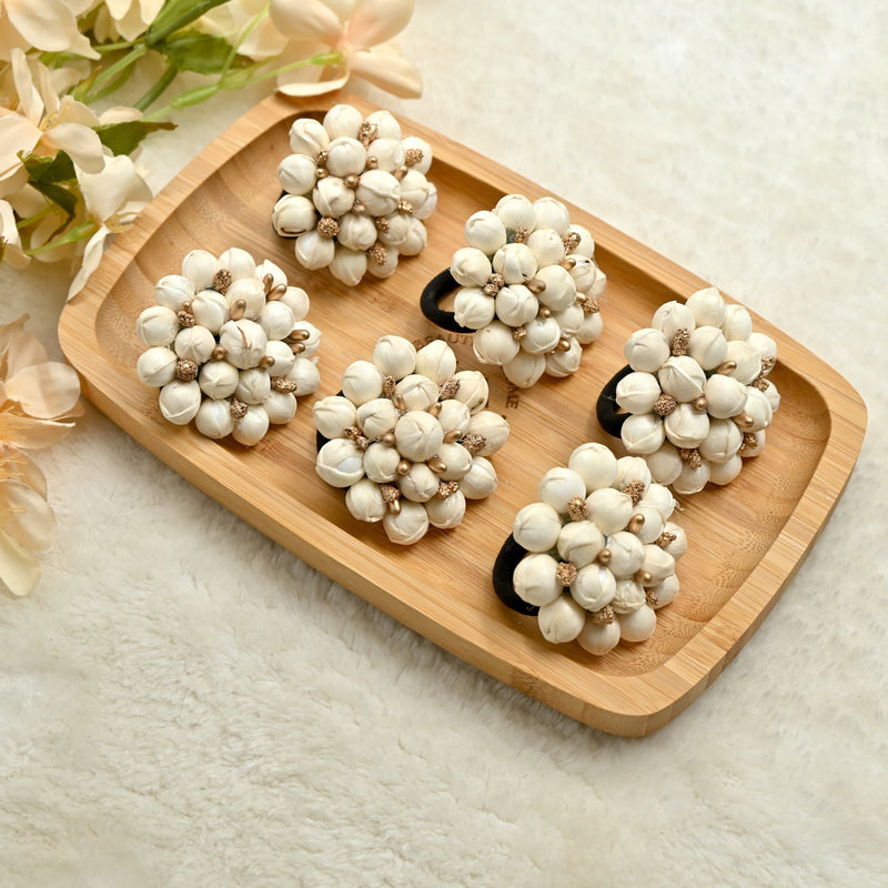 Medium Jasmine Pollen Hair Bands- Unique & Best Return Gift Option For Women & Kids