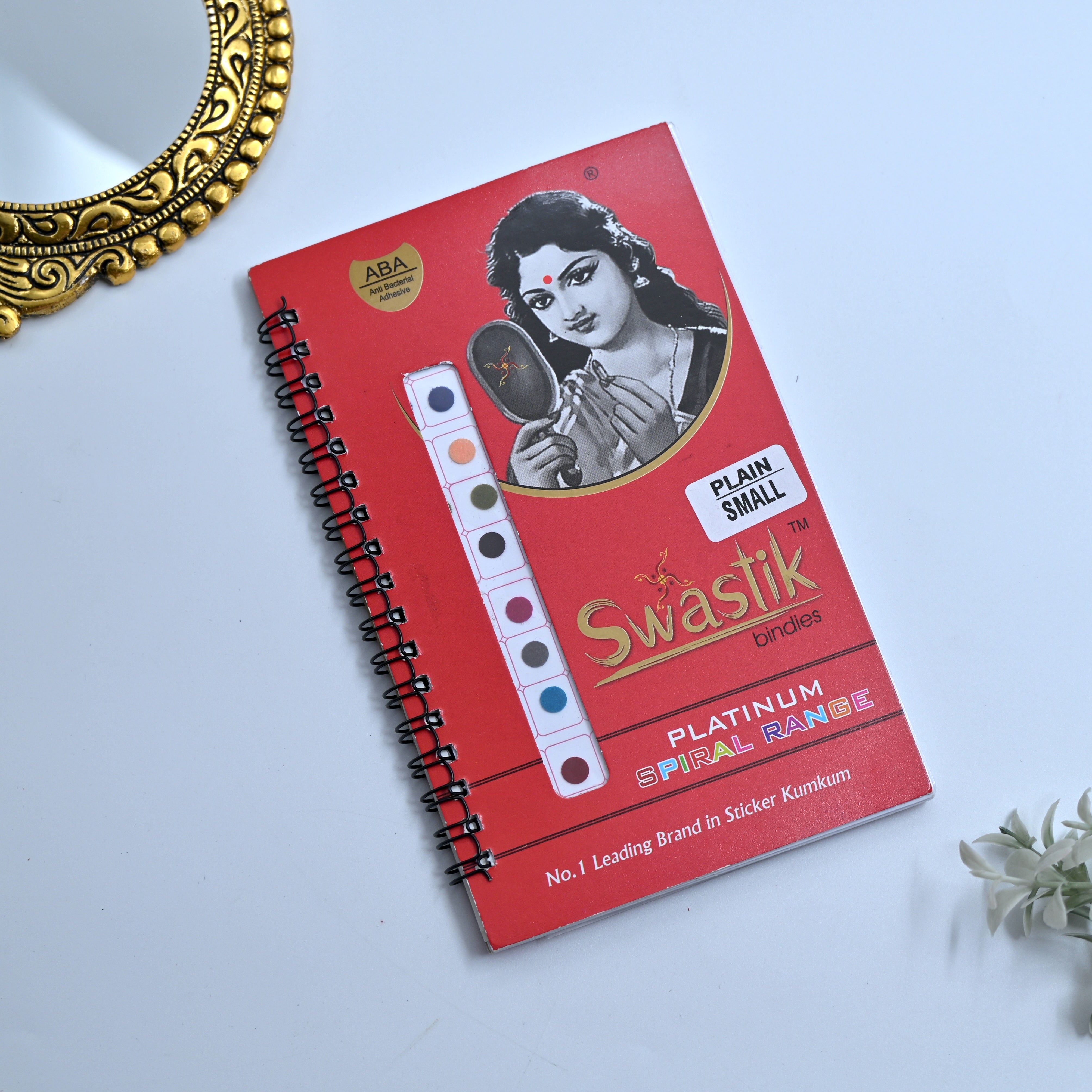 Big Multicolour Plain Round Bindi Book - Small Size Bindi Book