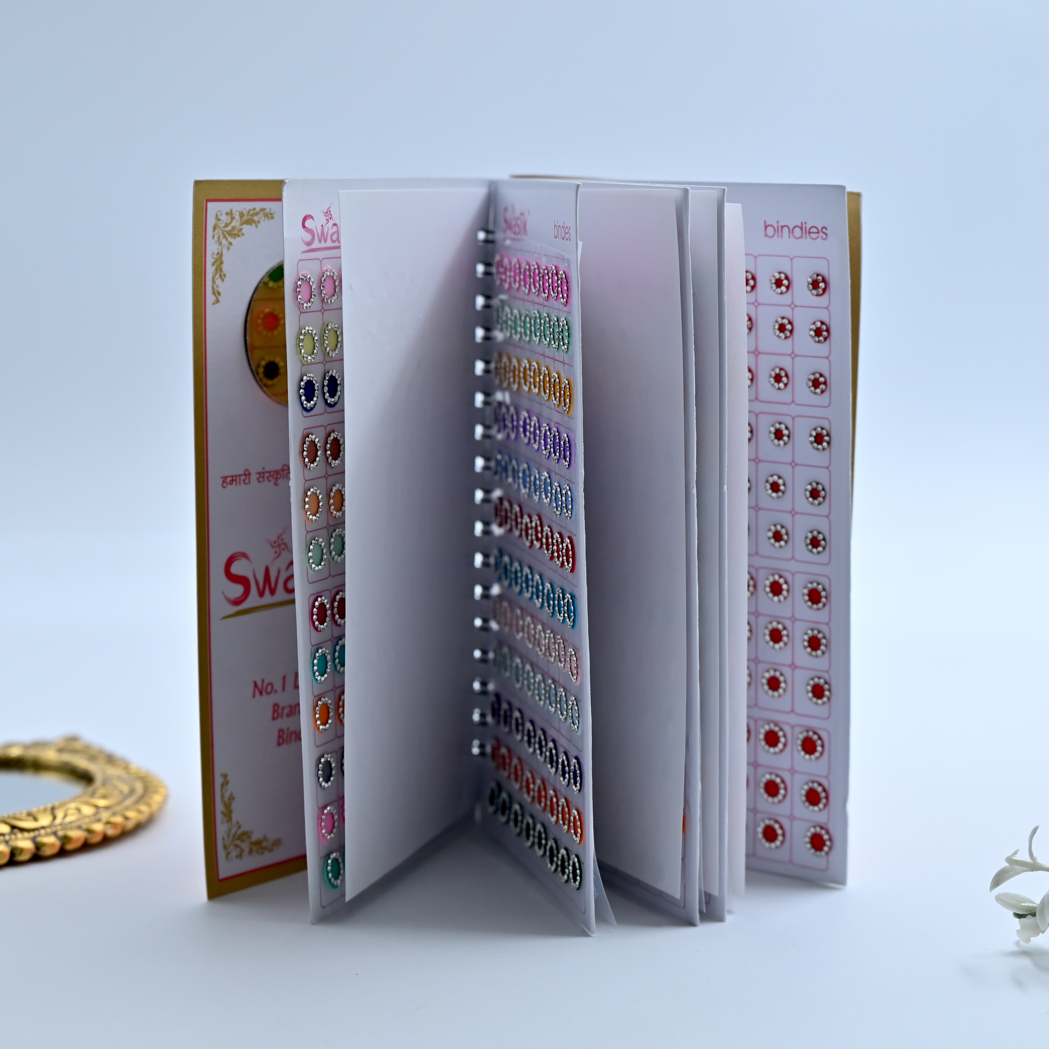 Big Pastel Colours Stone Border Bindi Book