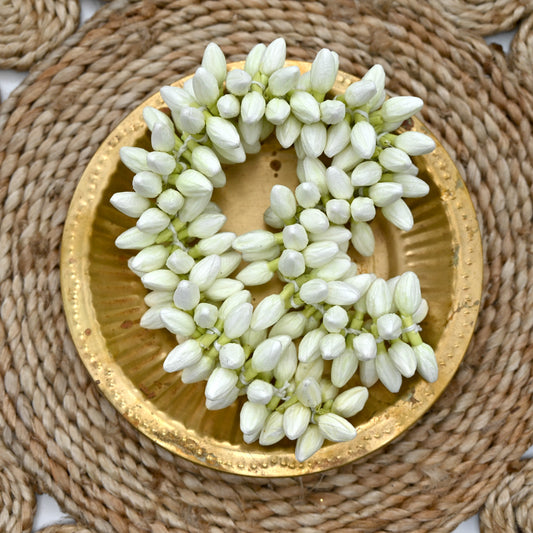 Very Real Look Alike Jasmine String Flowers For Hair, Decoration & God Idols