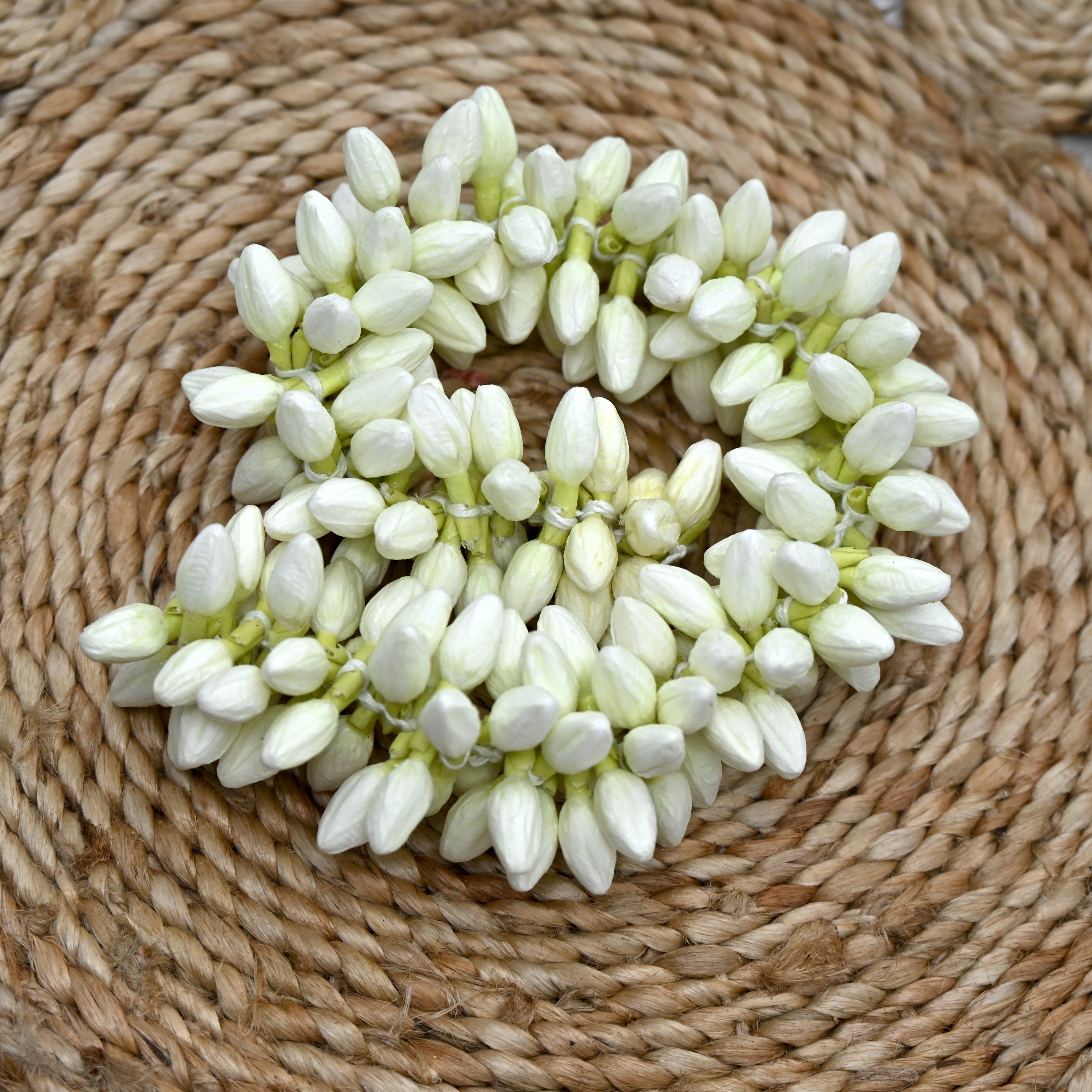 Very Real Look Alike Jasmine String Flowers For Hair, Decoration & God Idols