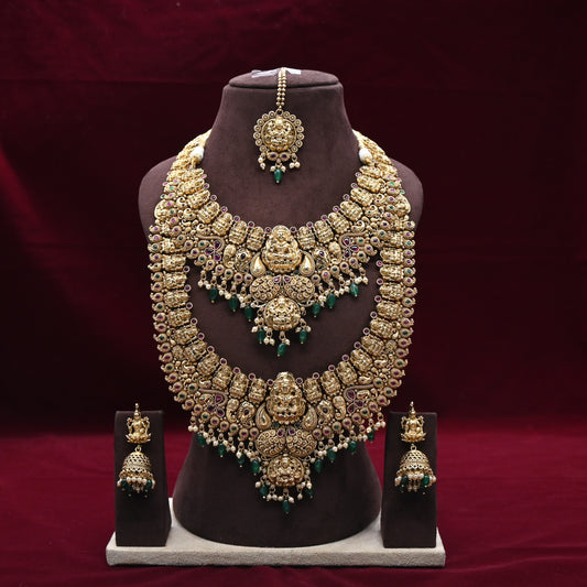 Antique Premium Lakshmi Semi Bridal Combo Set