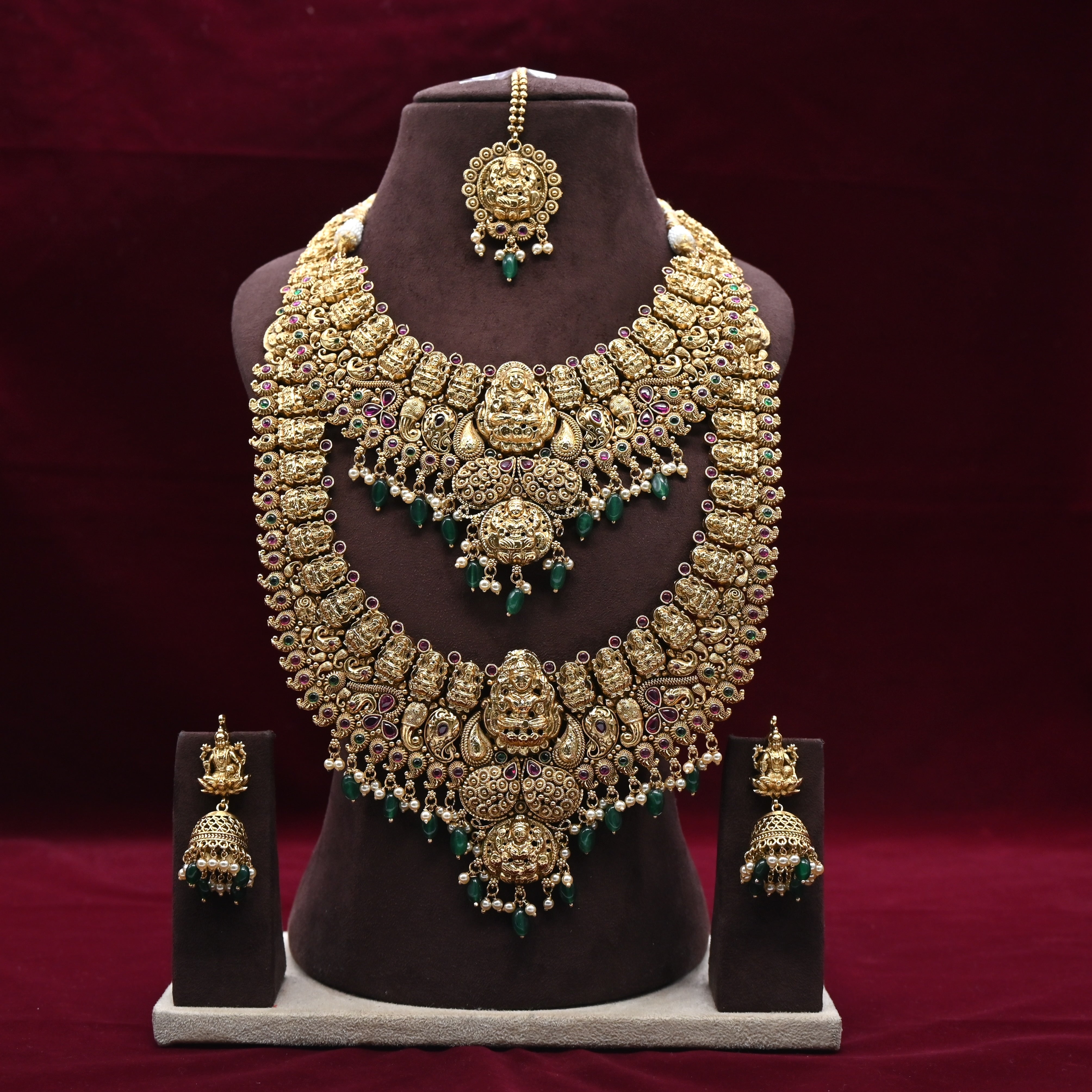 Antique Premium Lakshmi Semi Bridal Combo Set