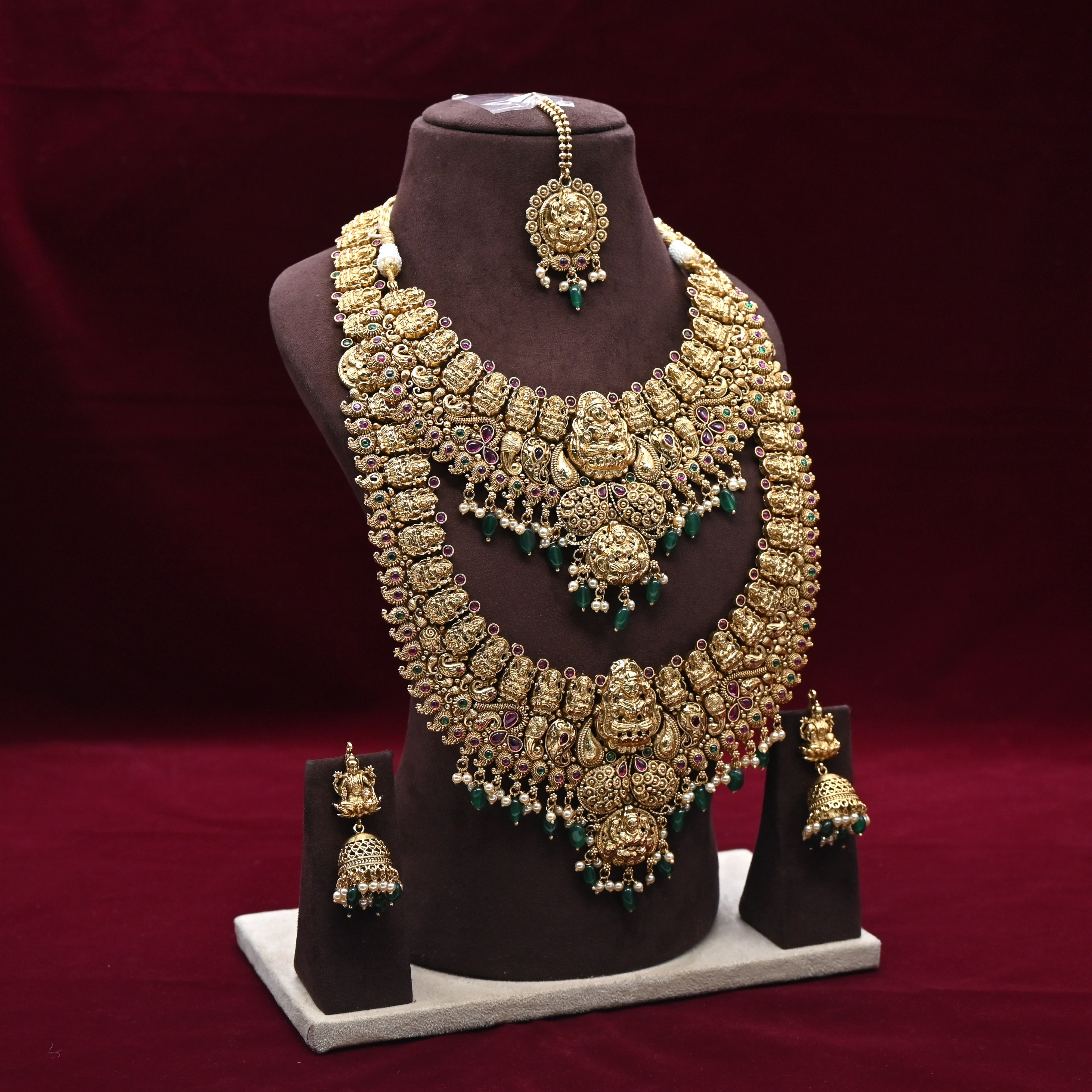 Antique Premium Lakshmi Semi Bridal Combo Set