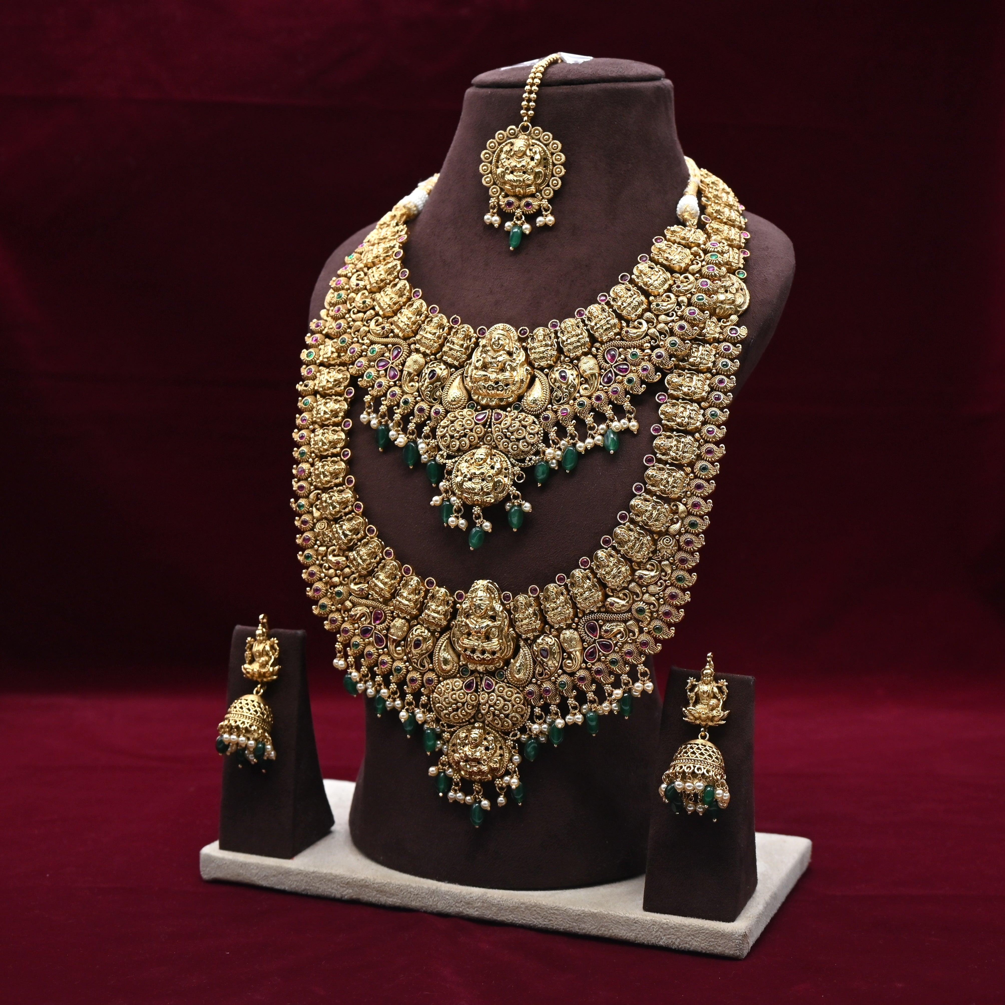 Antique Premium Lakshmi Semi Bridal Combo Set