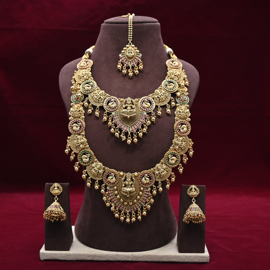 Antique Premium Nagas Annam Lakshmi Semi Bridal Combo Set