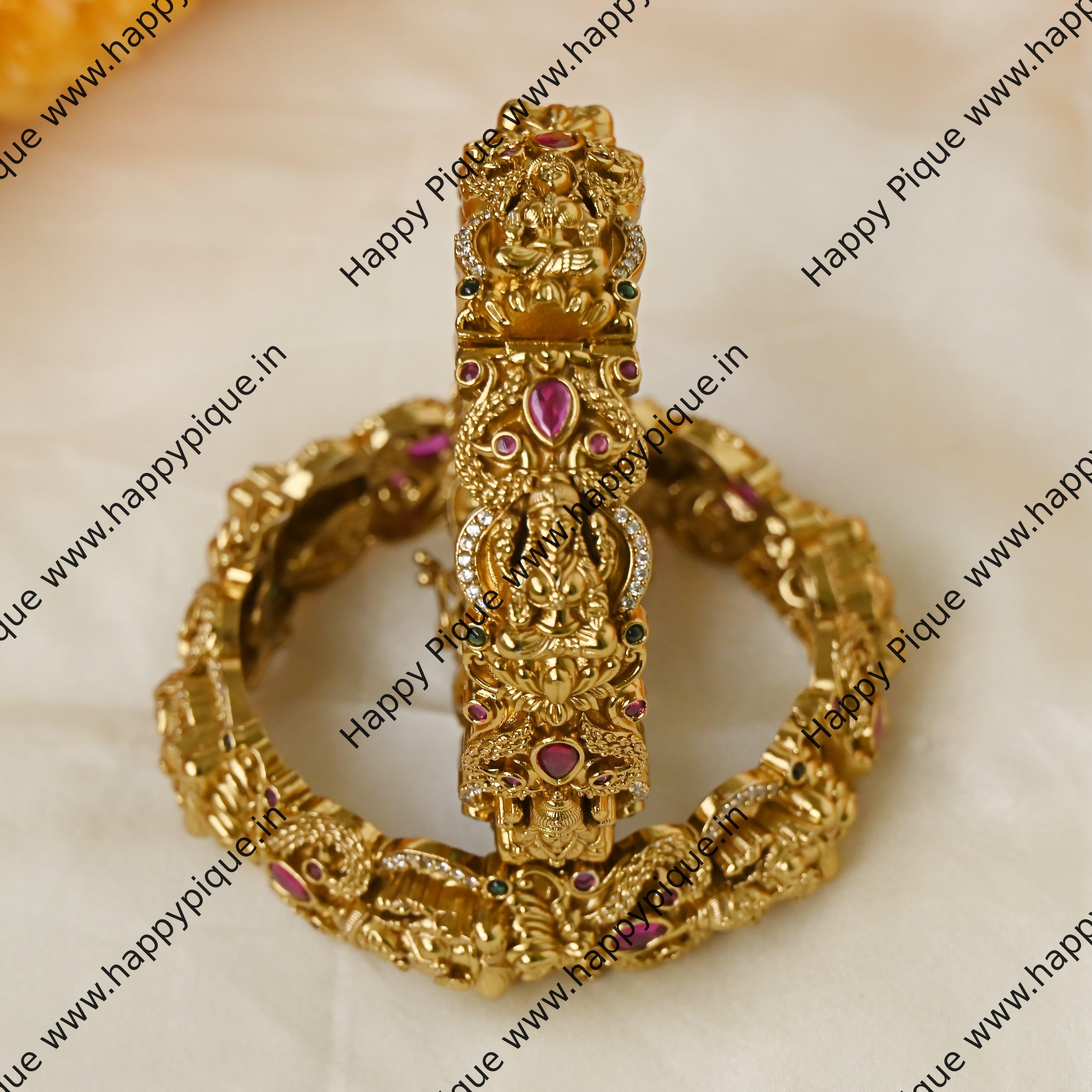 Surabhi - AD Kemp Nagas Lakshmi Heavy Bridal Bangles