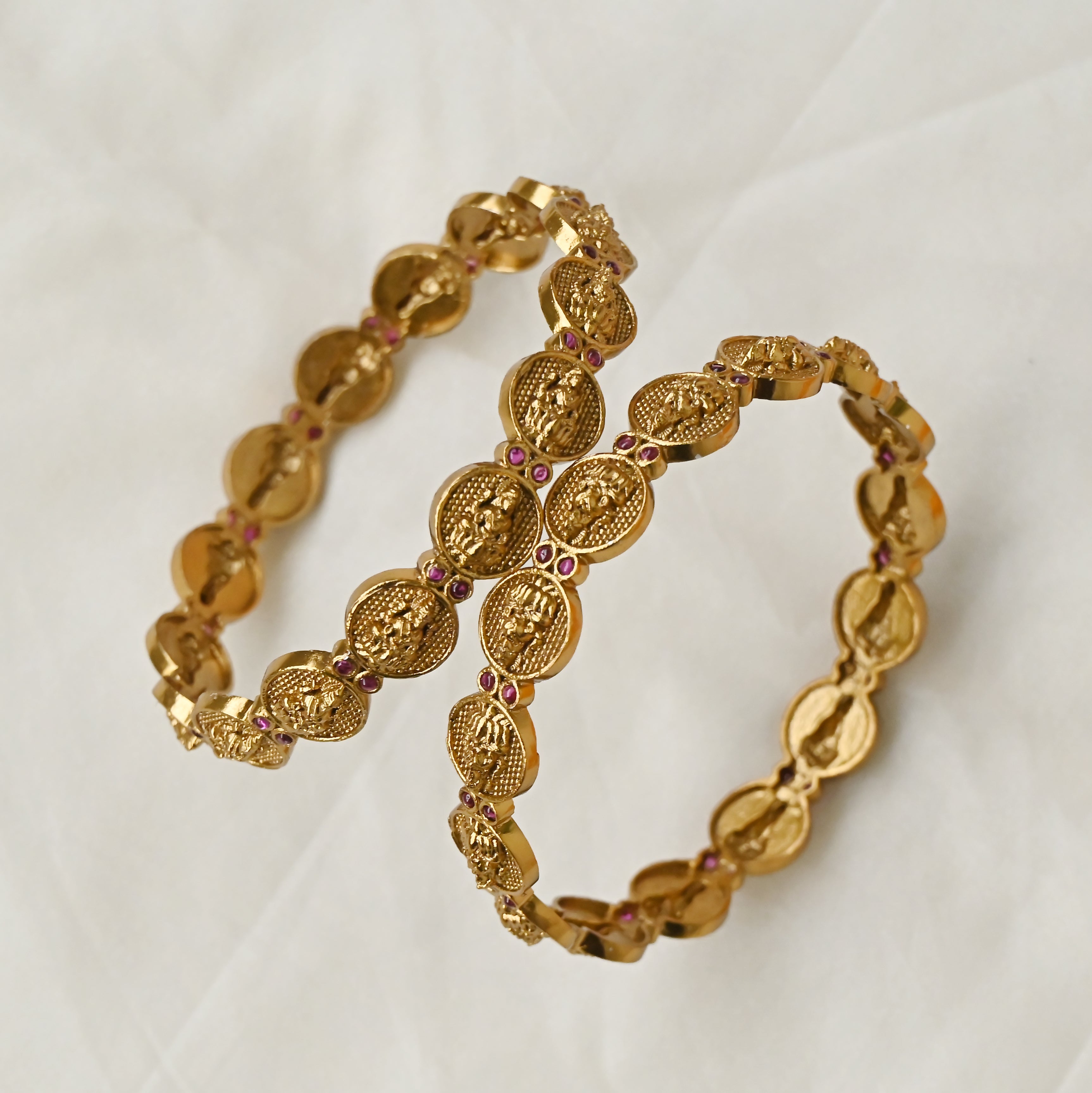 Padmini - Light Wight Kemp Lakshmi Coin Bangles