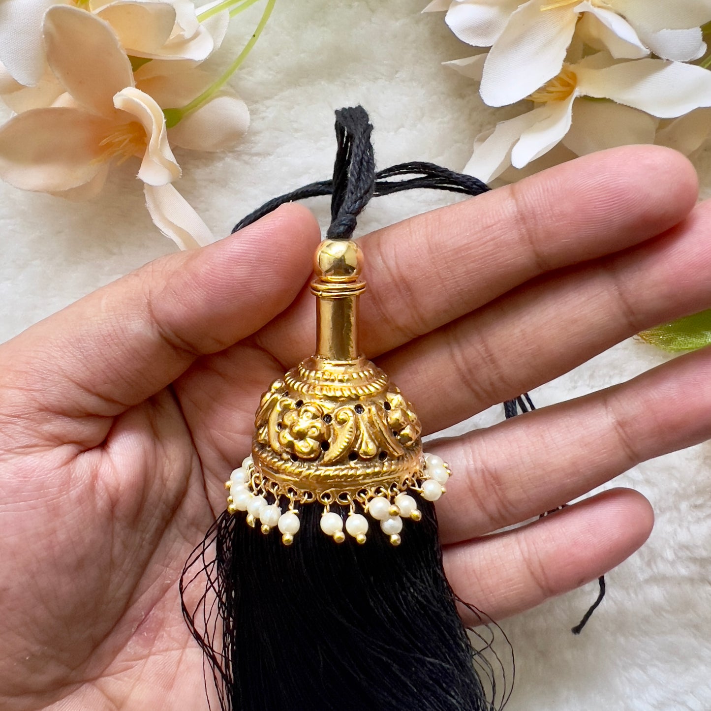 Premium South Indian No Figure No Idol Bridal Jada Kunjalam / Jada Koppulu Hair Accessory - JK003