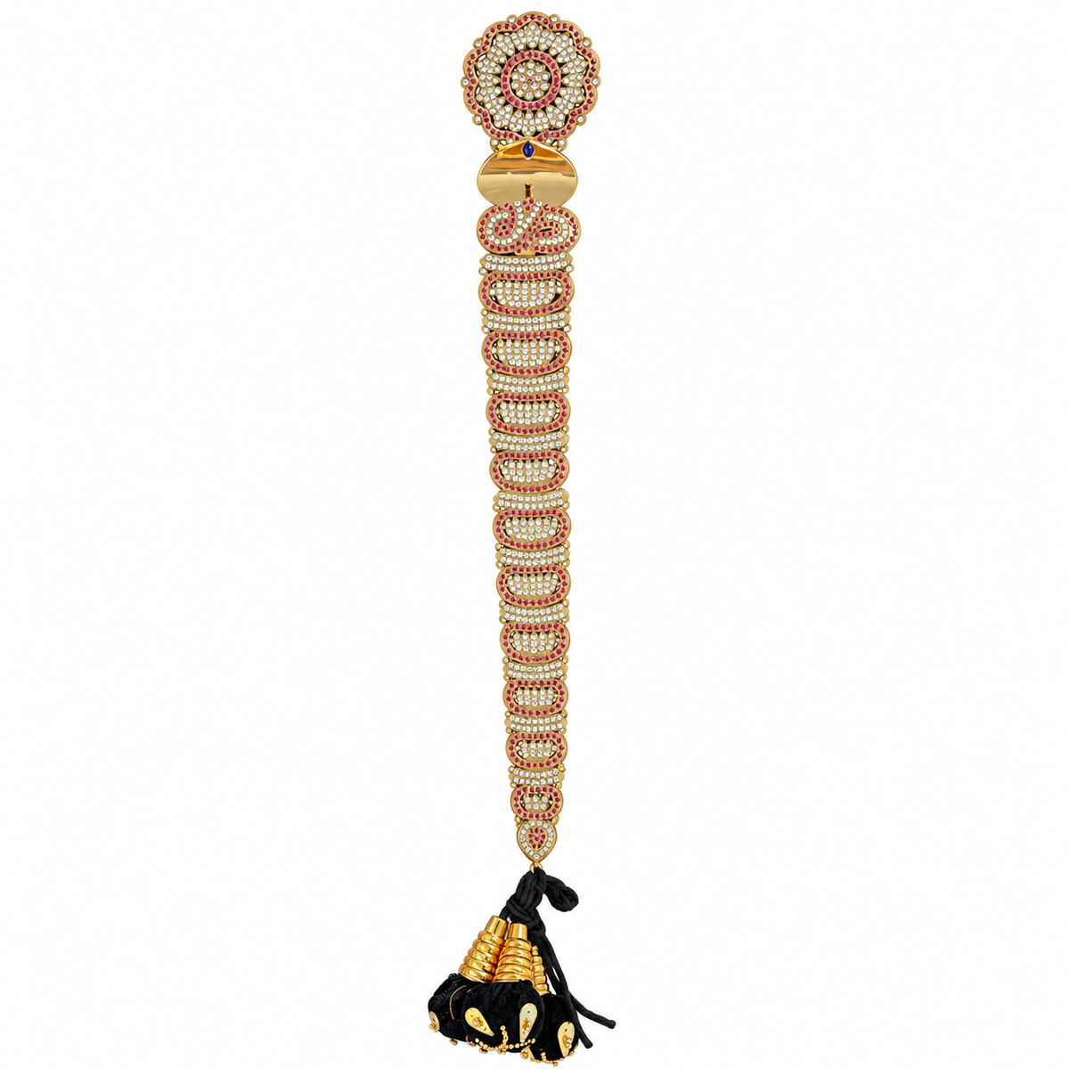 Premium Gold Look Micro Gold Polished Naga Jadai / Jadai Naagam - 18 inches