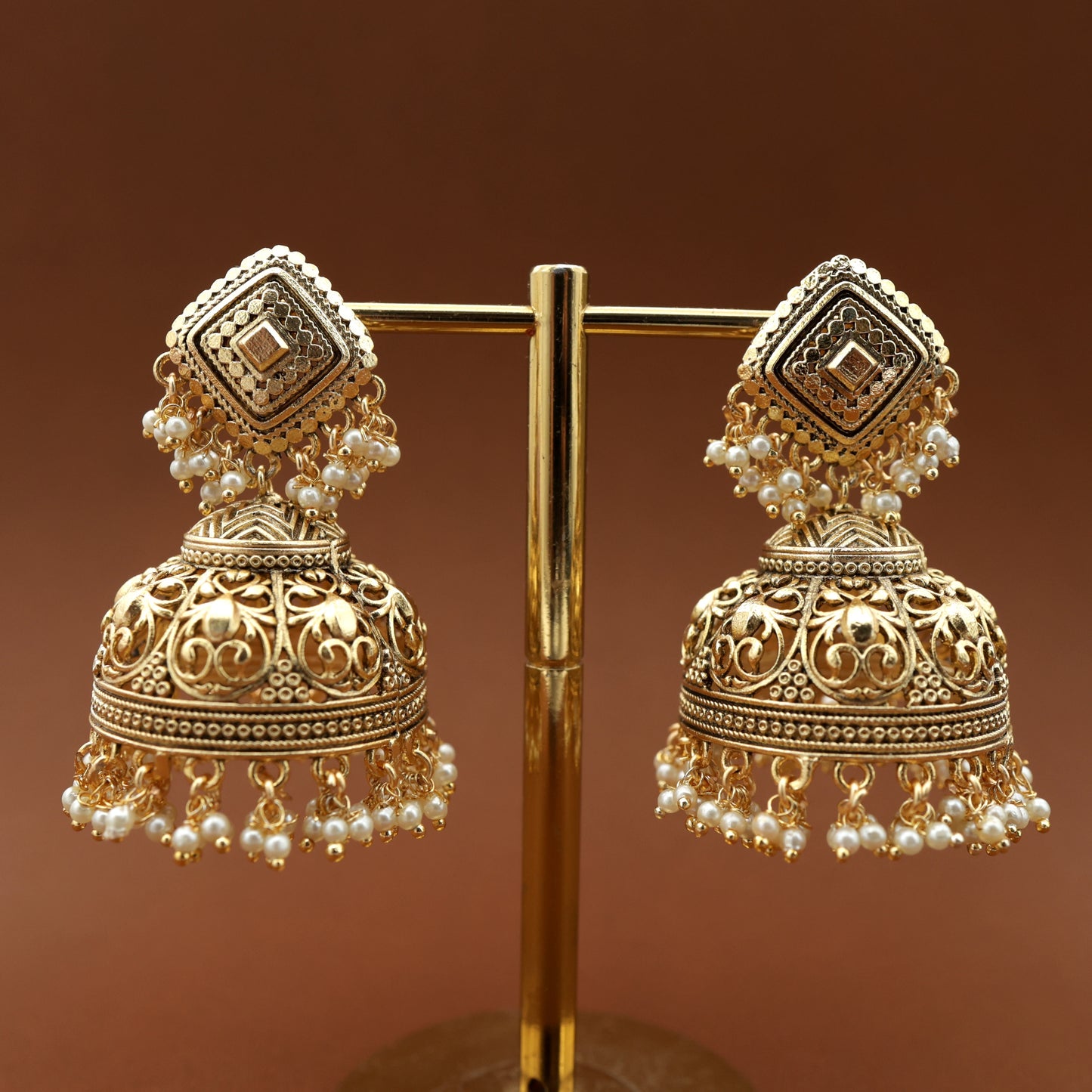 No Figure No Idol Cutwork Big Jhumkas