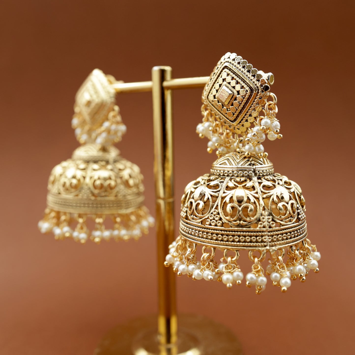 No Figure No Idol Cutwork Big Jhumkas