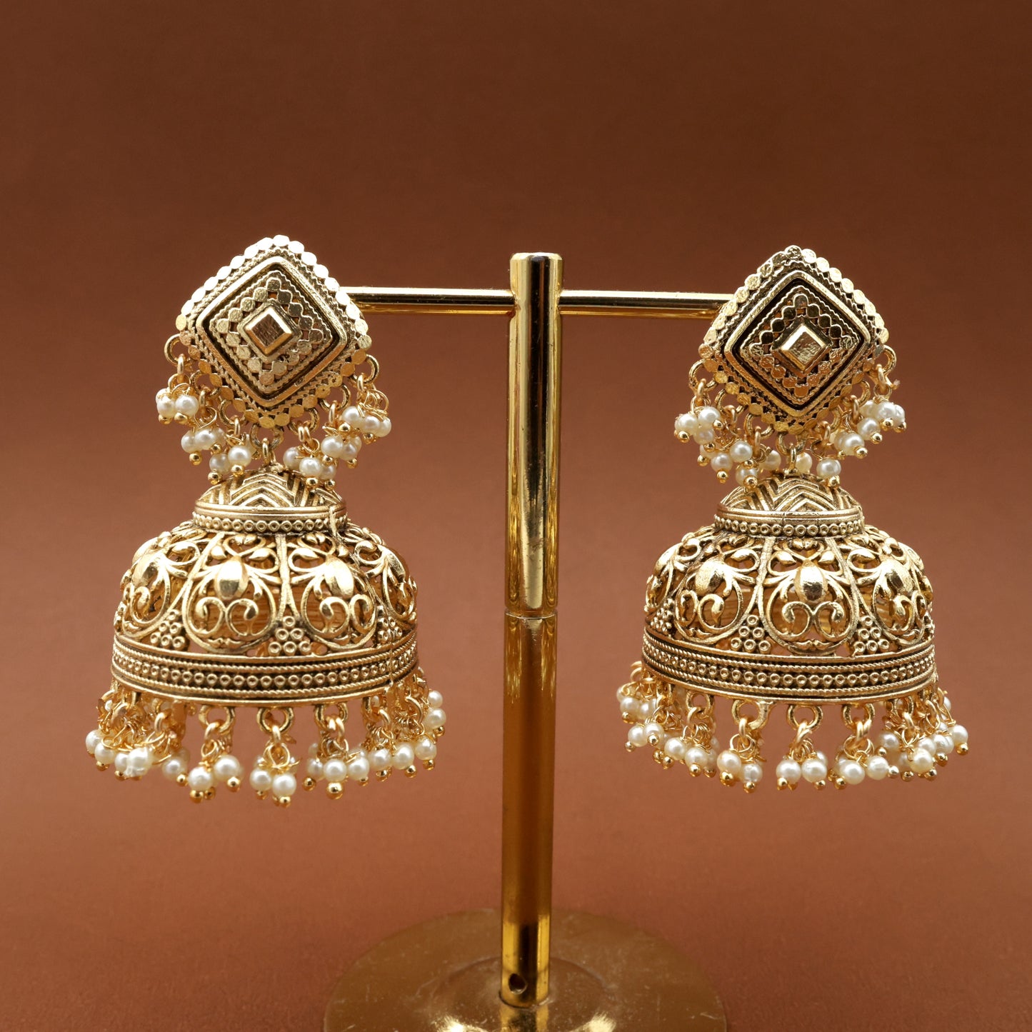 No Figure No Idol Cutwork Big Jhumkas