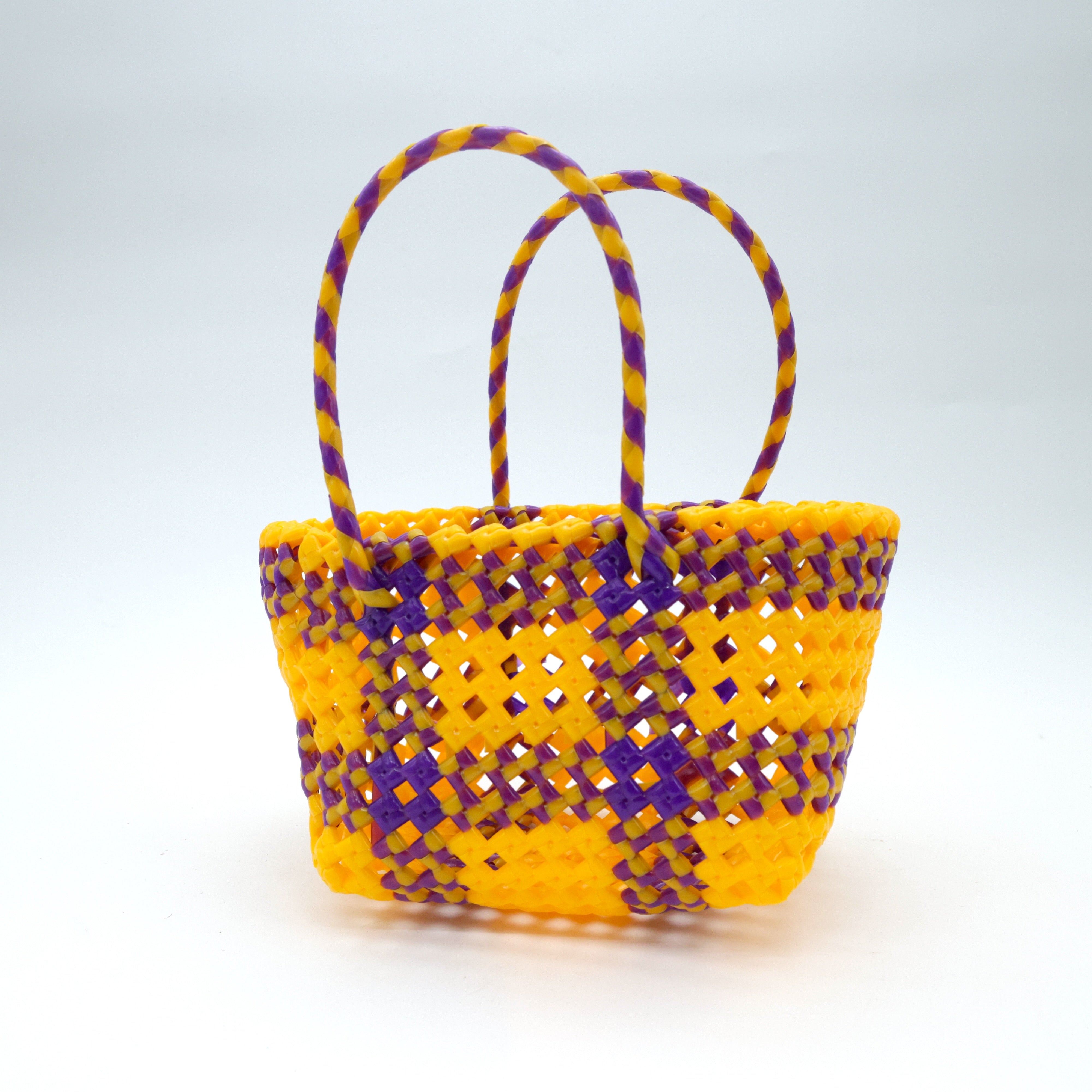 Handmade Cute Traditional Mini Wire Basket - Best & Useful return Gift Option (Assorted Colours)