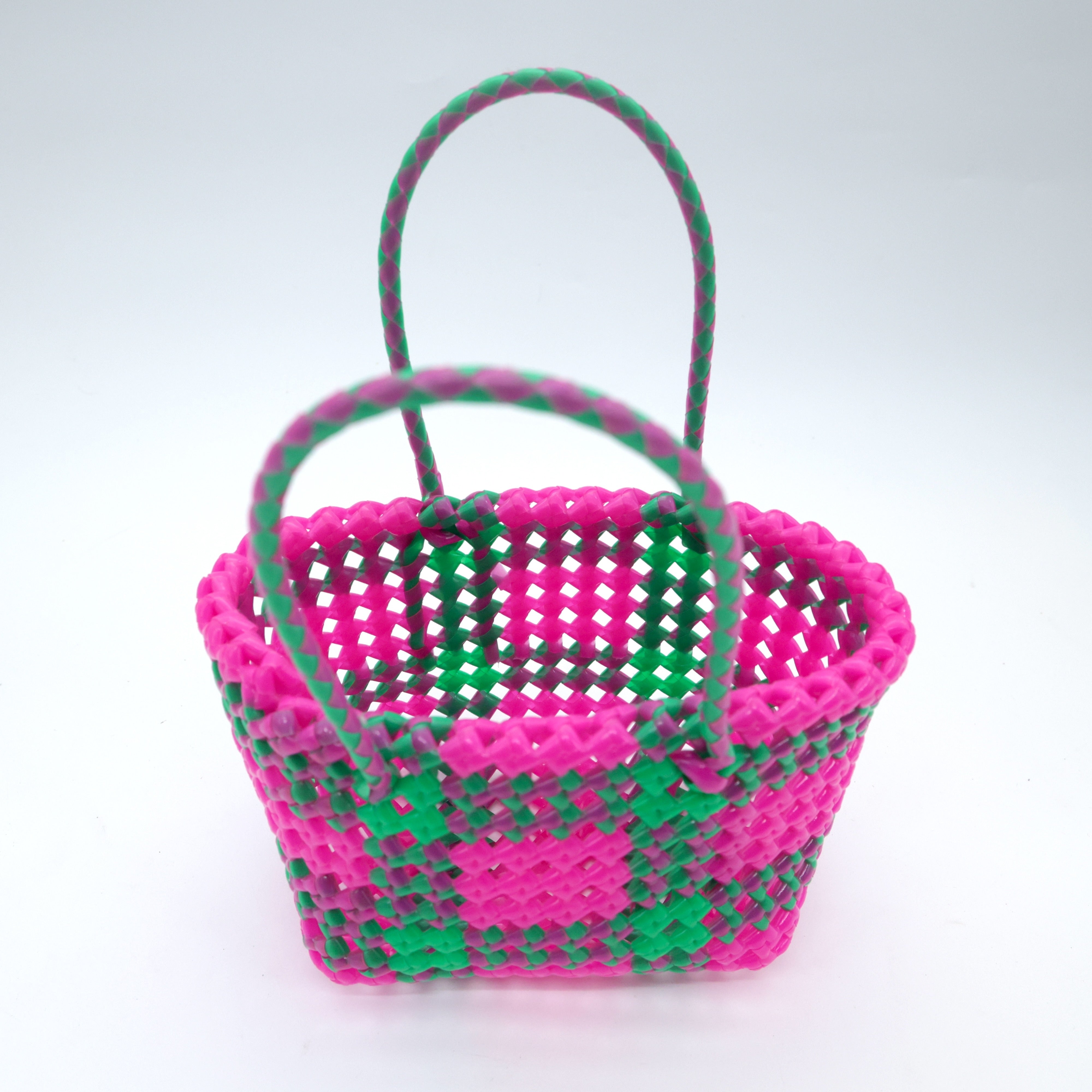 Handmade Cute Traditional Mini Wire Basket - Best & Useful return Gift Option (Assorted Colours)