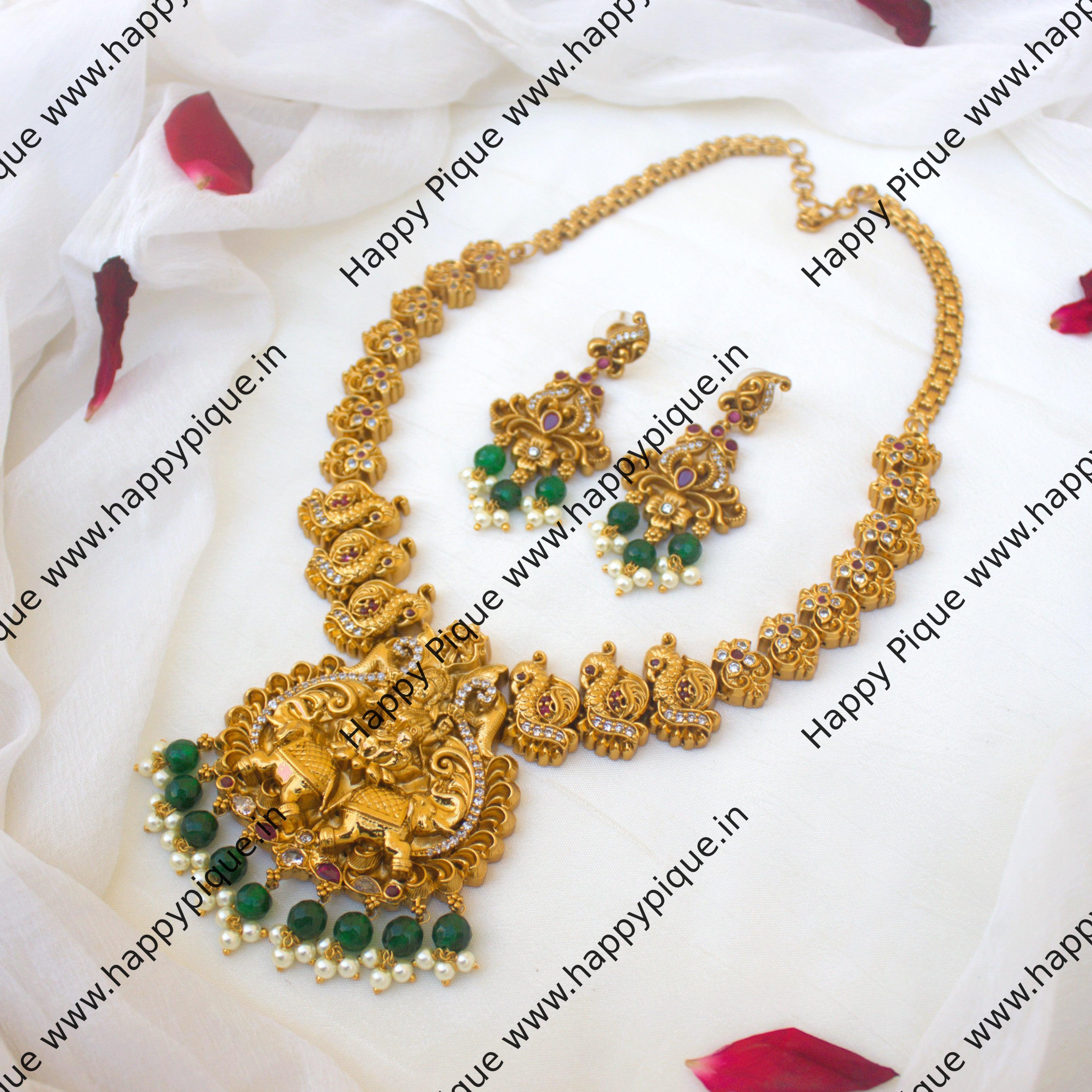 Gajalakshmi necklace hot sale