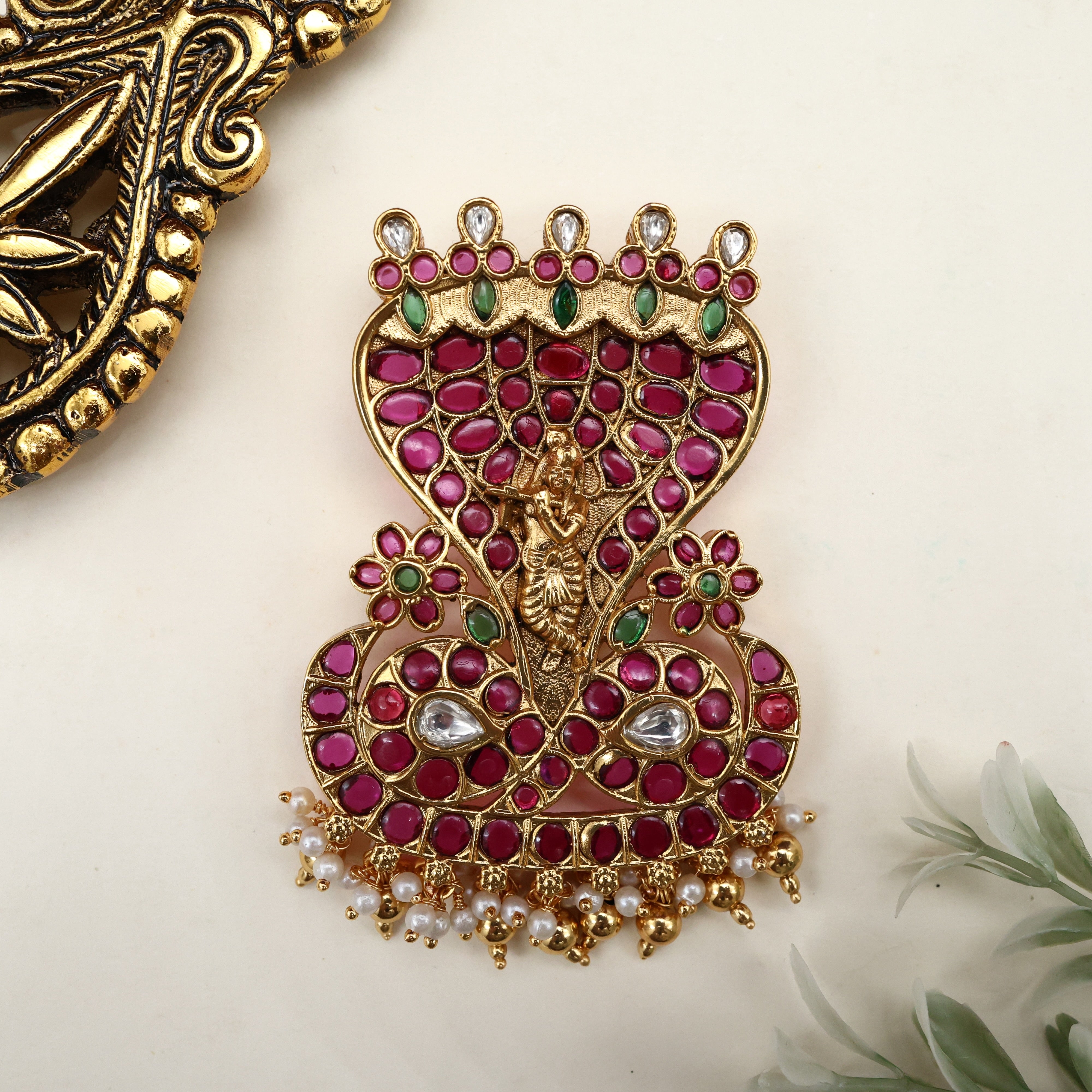 Premium Divine Kalinga Narthana Krishna Detachable Pendant