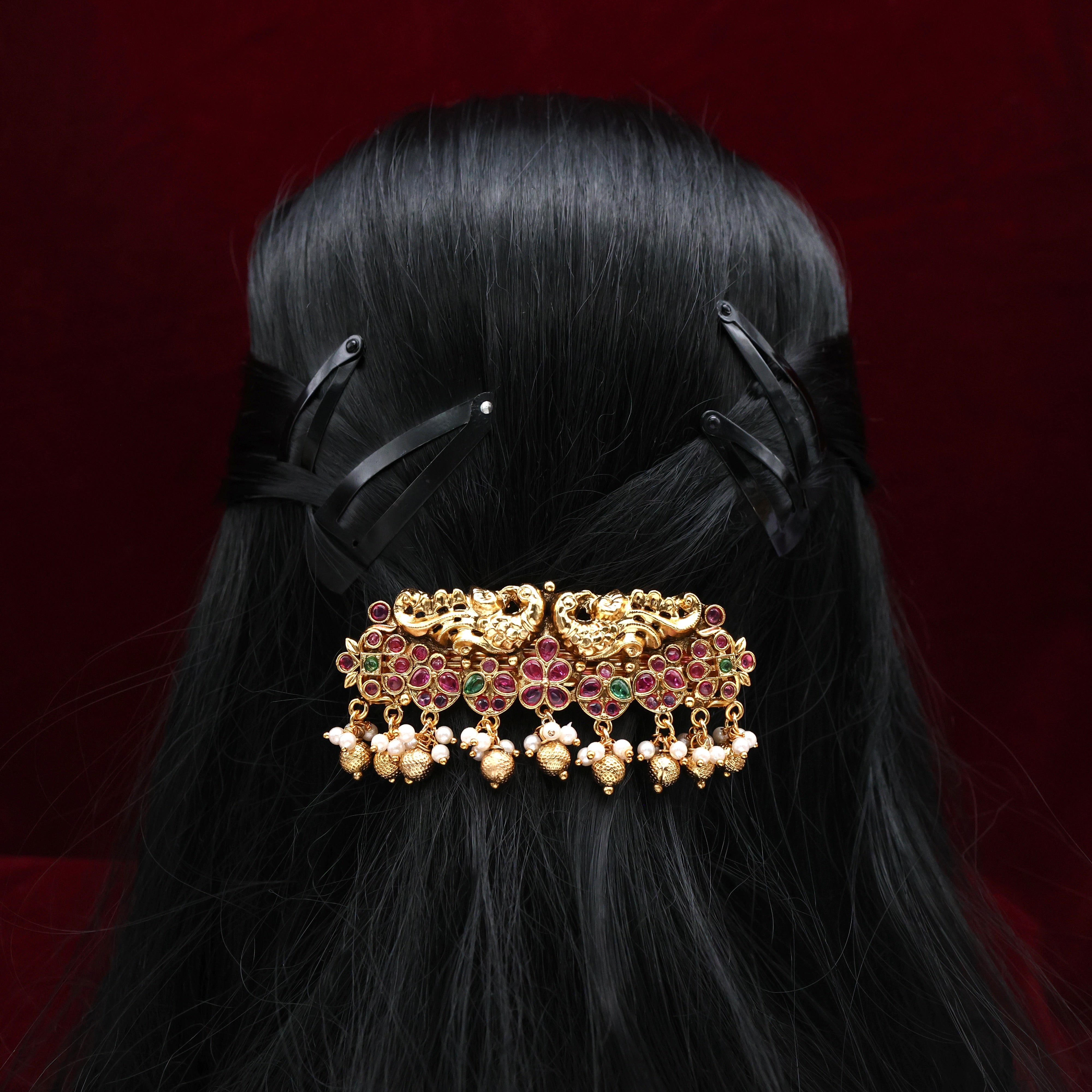 Premium Nagas Kemp Rettapakshi French Barrette Hair Clip