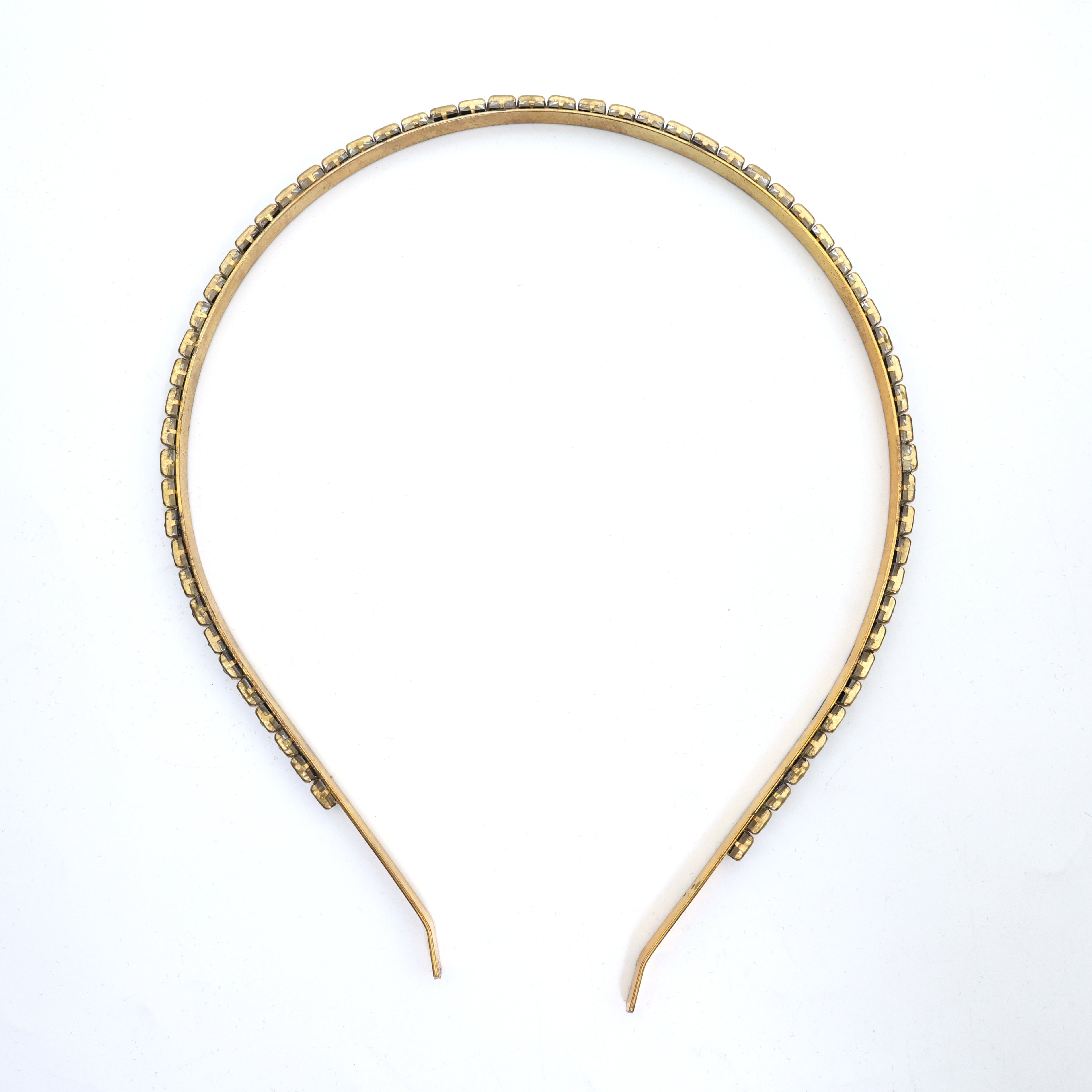 HANDMADE SILK THREAD SQUARE KUNDAN STONES HEAD BAND FOR KIDS/WOMEN - WHITE