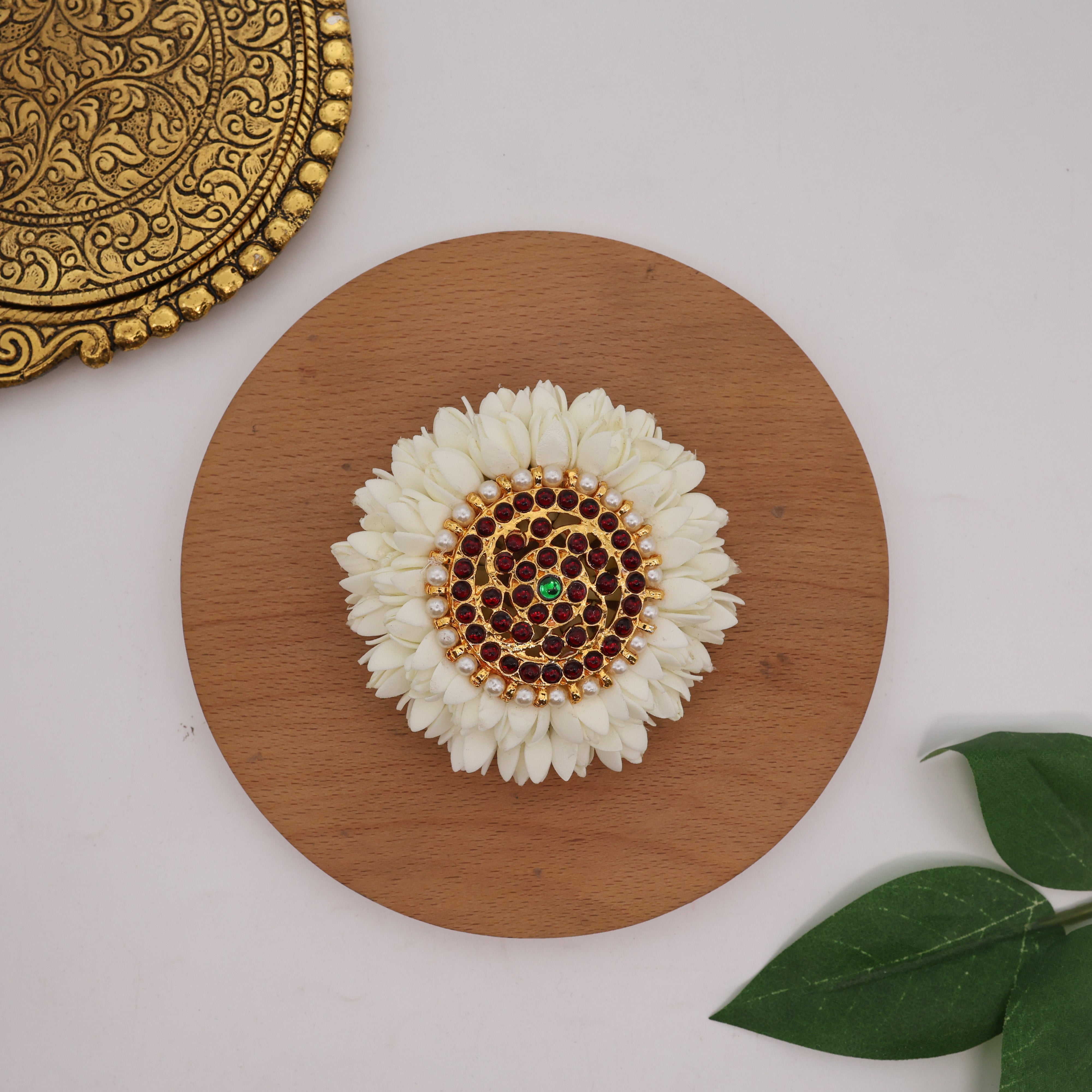 Handmade Foam Two Layer Kemp Suryan Billai French Barrette Hair Clip