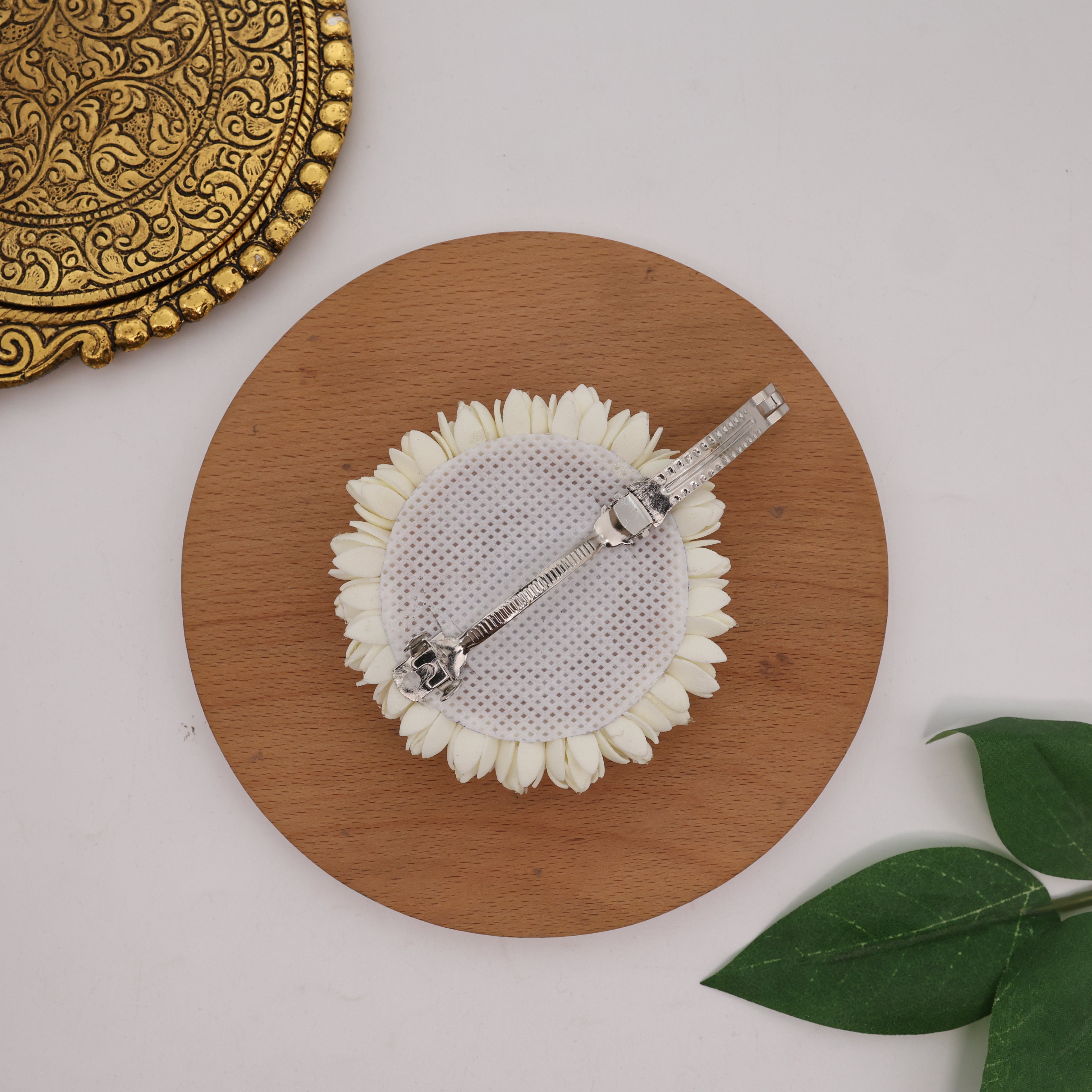 Handmade Foam Two Layer Kemp Suryan Billai French Barrette Hair Clip