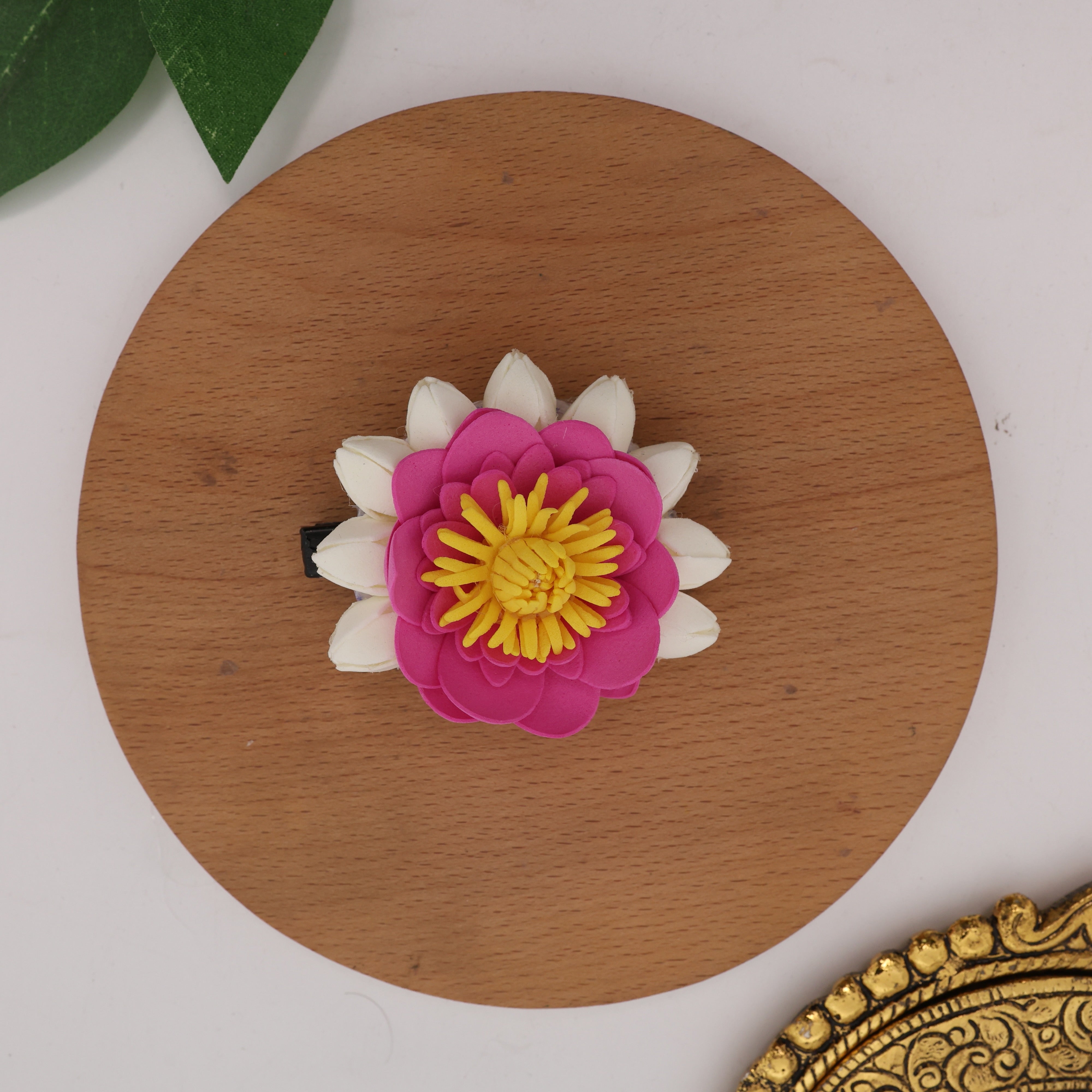 Handmade Foam Reusable Nila Pirai Lotus Jasmine Buds Alligator Clip