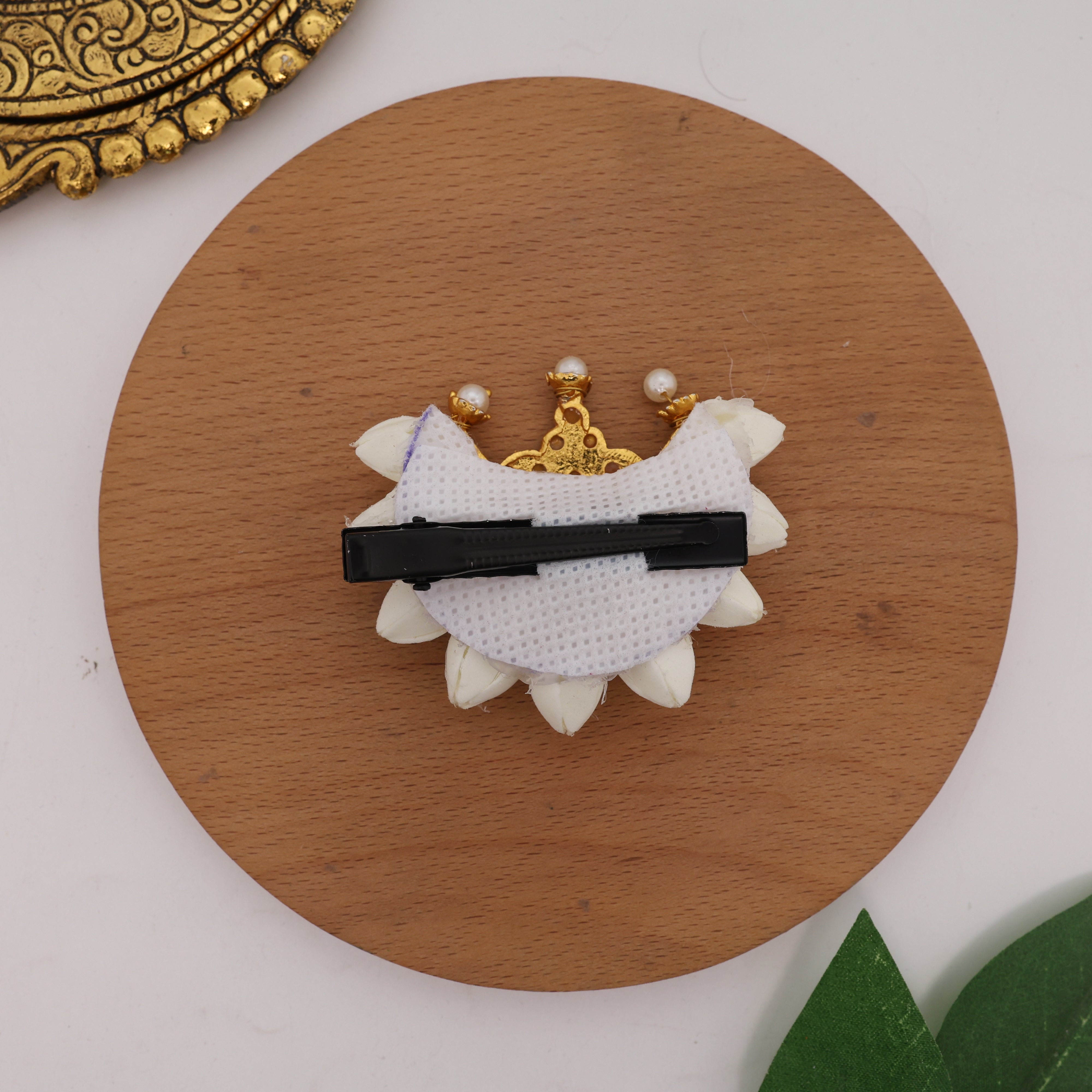 Handmade Kemp Chandran Jasmine Buds Alligator Clip