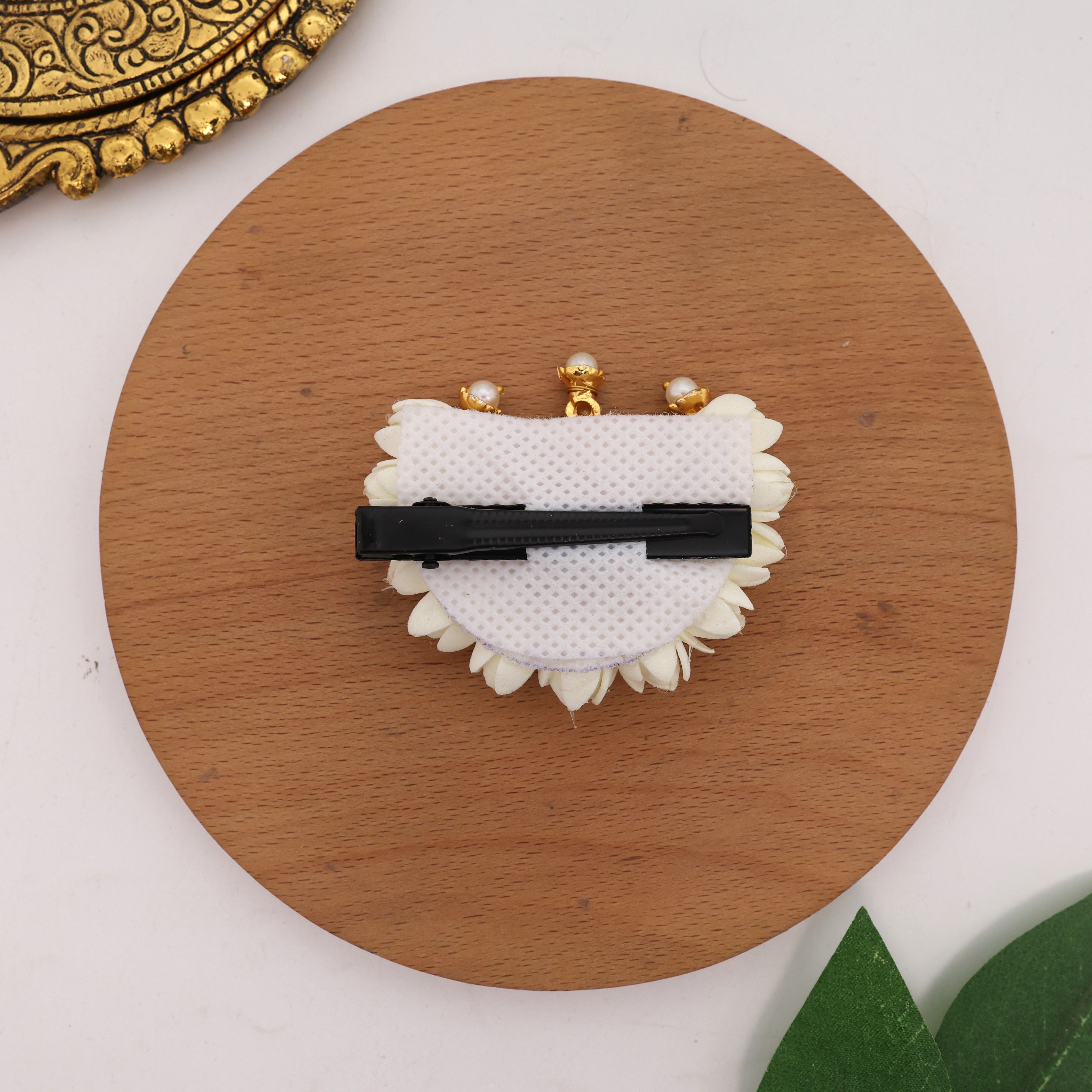 Handmade Kemp Chandran Bloomed Jasmine Alligator Clip