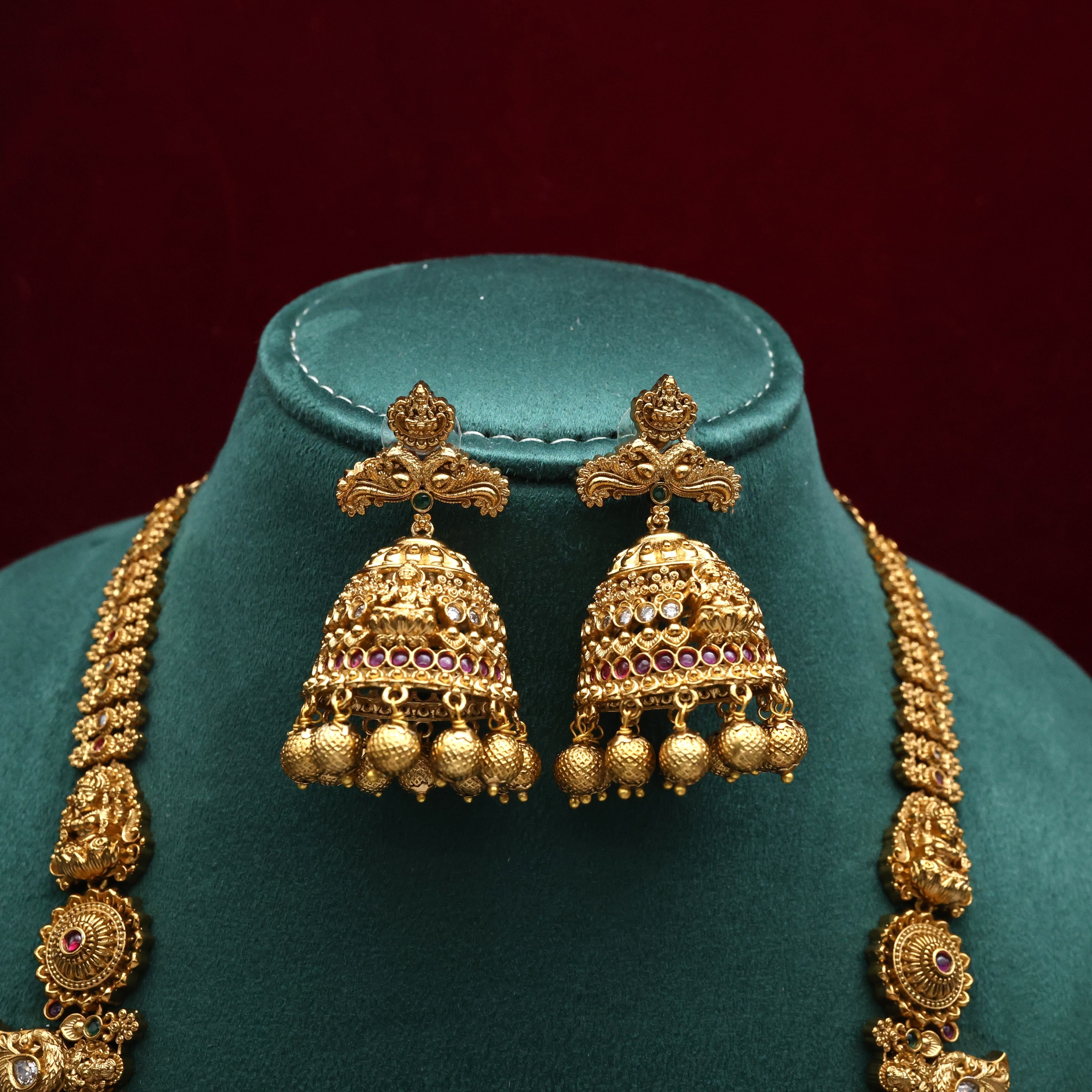 Antique Nagas Raj Ganesha Bridal Haaram Set