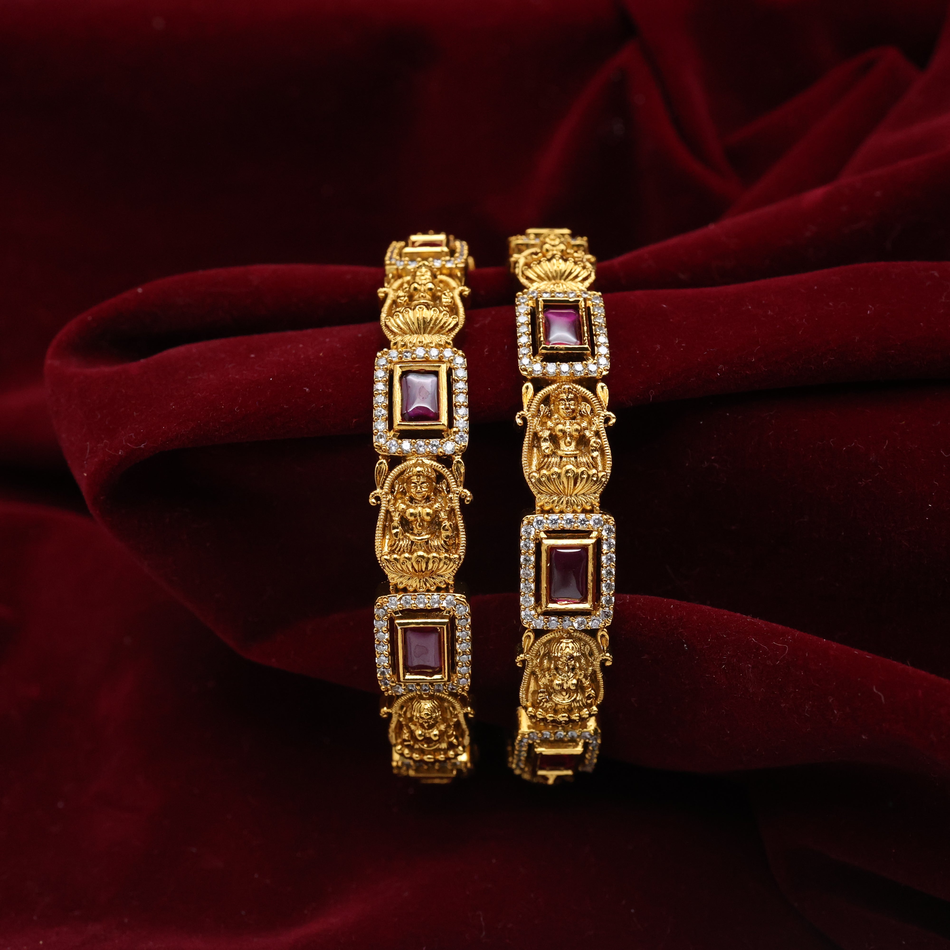 Lakshmi AD Kemp Bridal Bangles