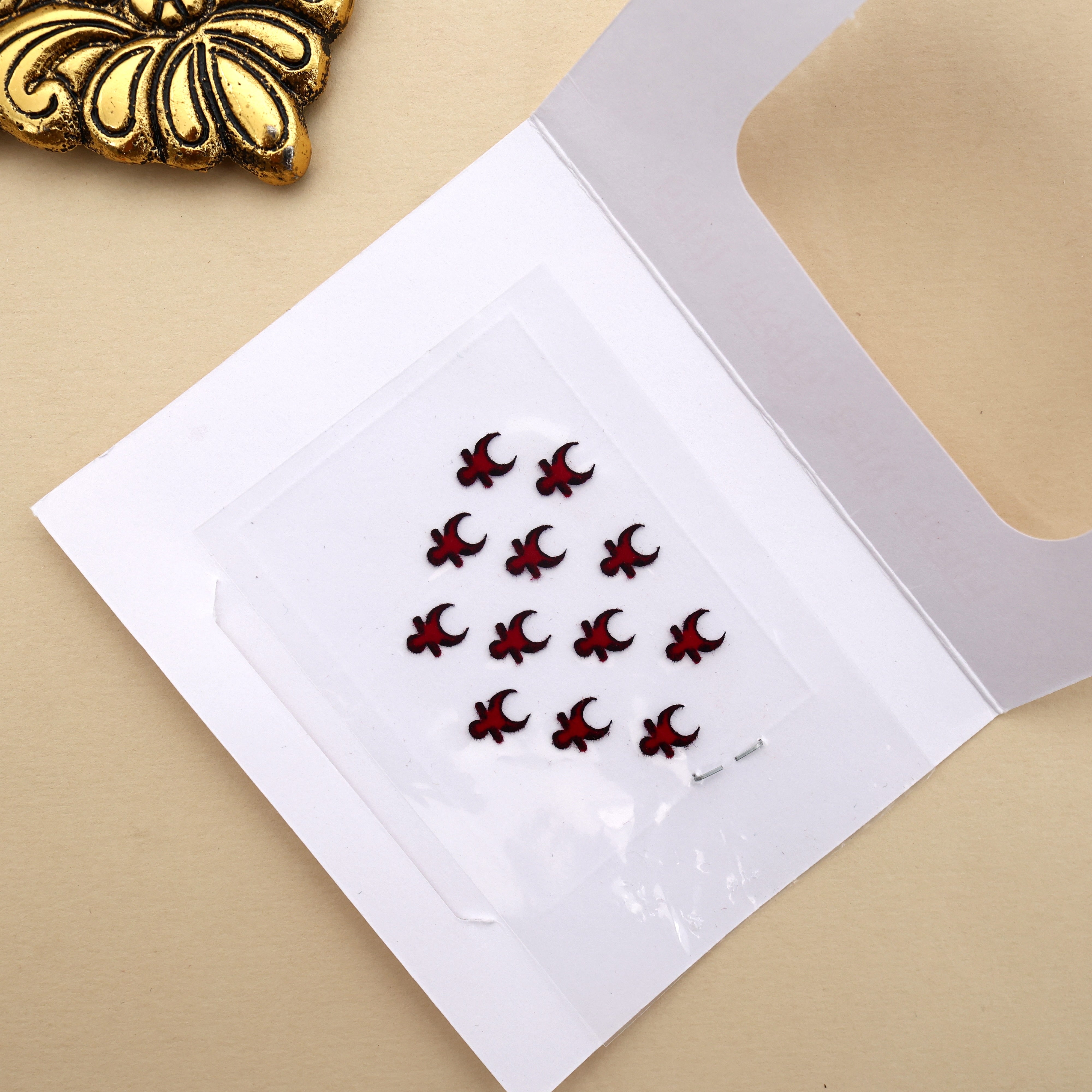 Maroon Chaandini Sticker Bindis - Big