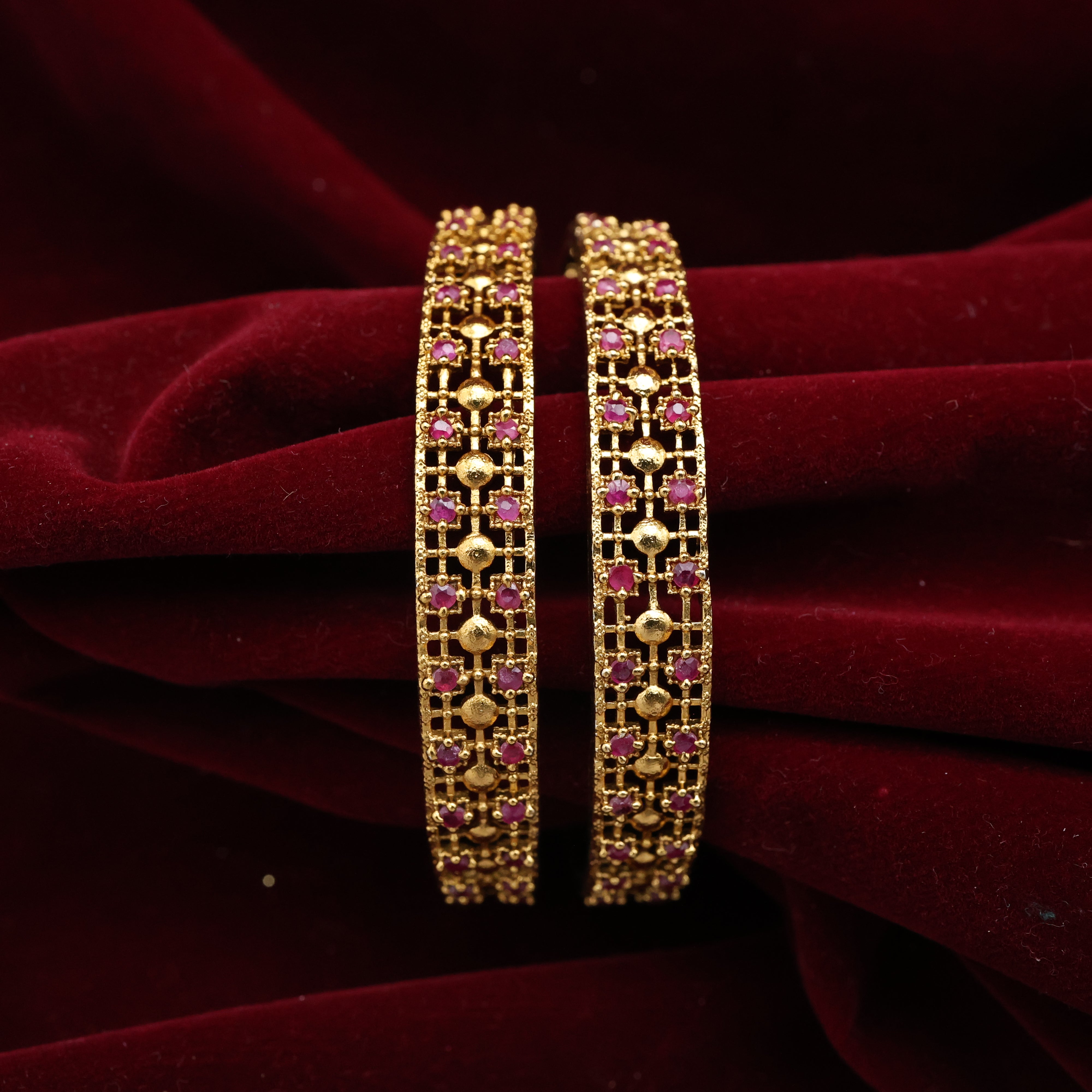 Antique AD Balls Thick Border Bangles