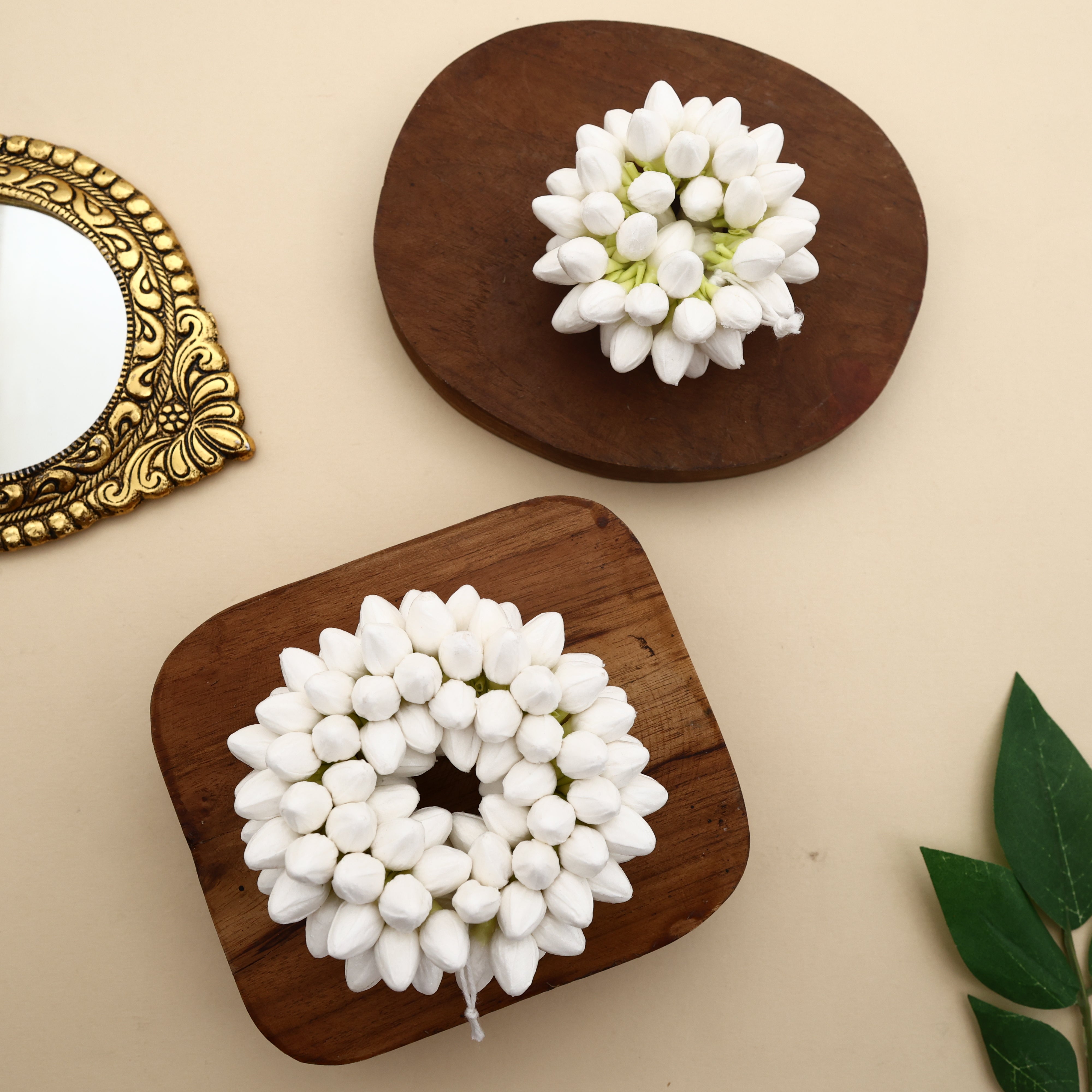 Handmade Thick Paper Based Real Look Jasmine Buds Sendu - Jasmine Ring