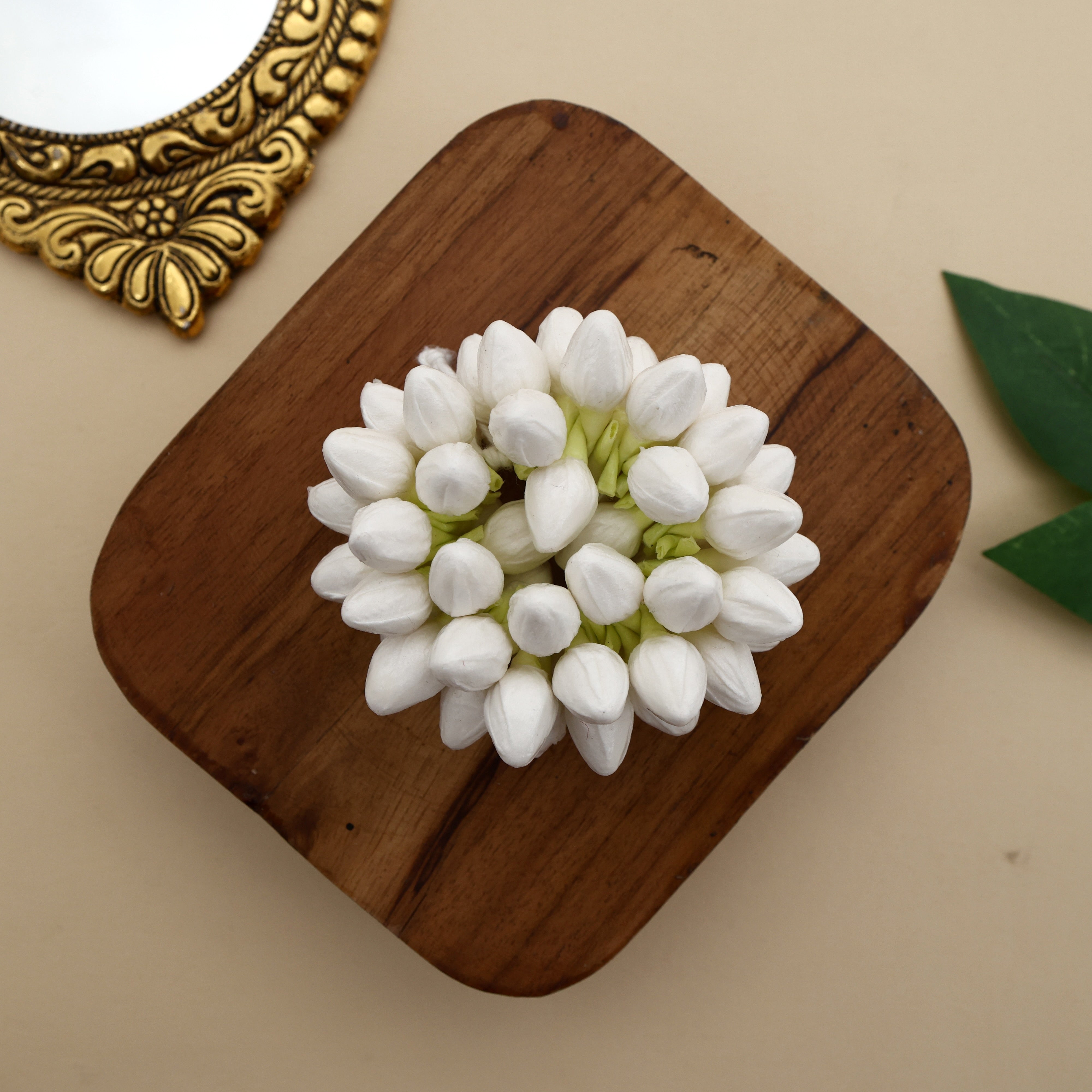 Handmade Thick Paper Based Real Look Jasmine Buds Sendu - Jasmine Ring