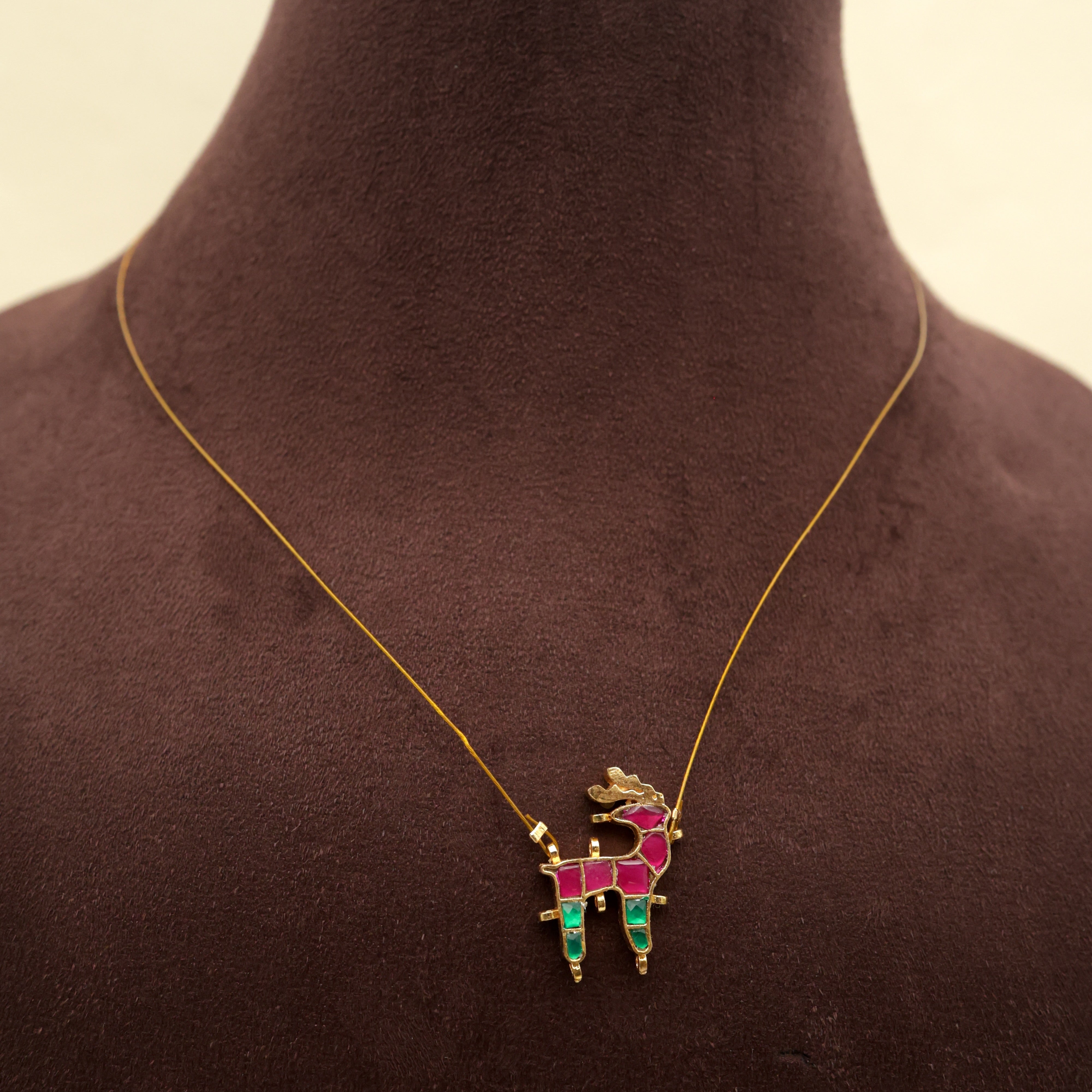 REINDEER - Handmade Jadau Kundan Invisible Necklace