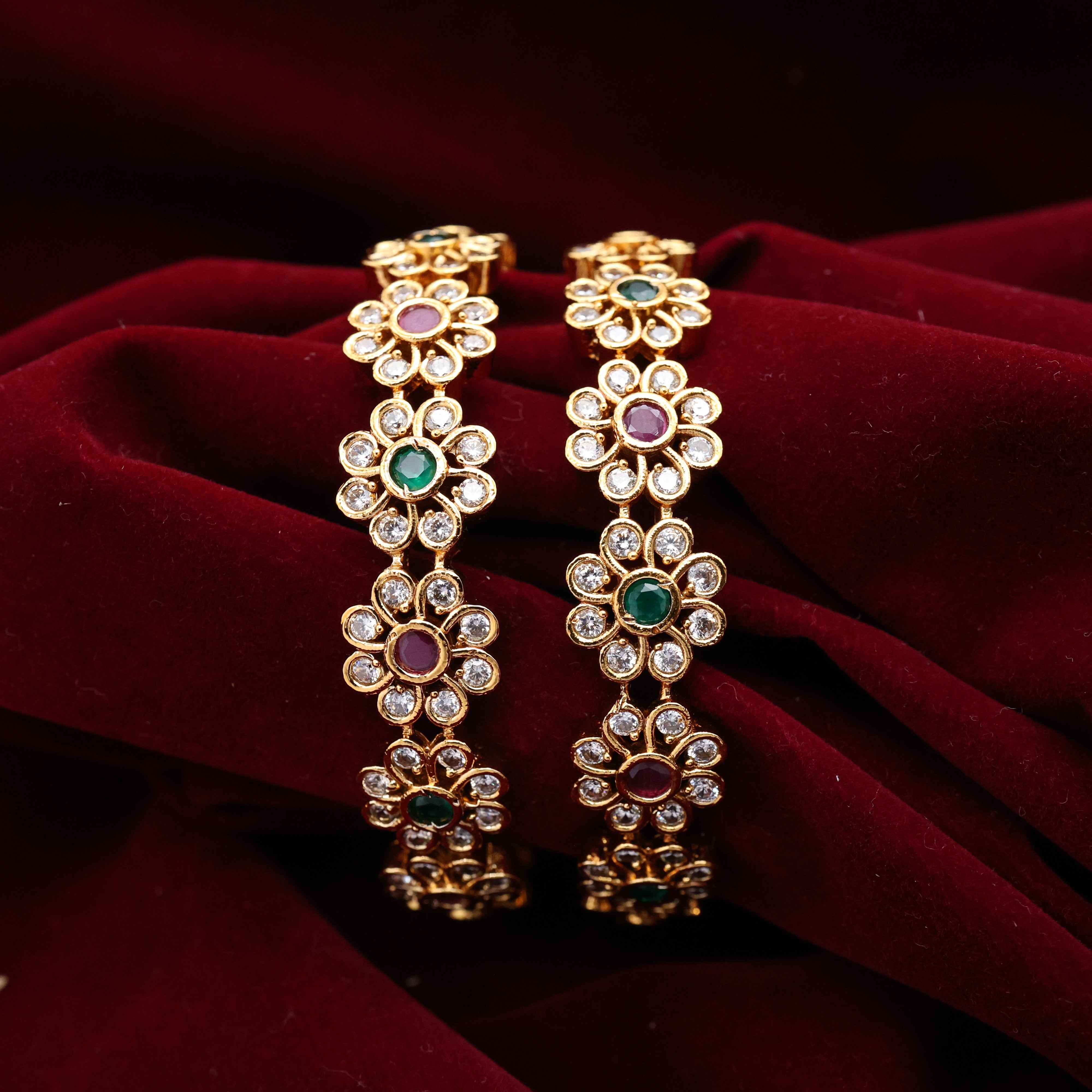 Antique AD Flower Bangles