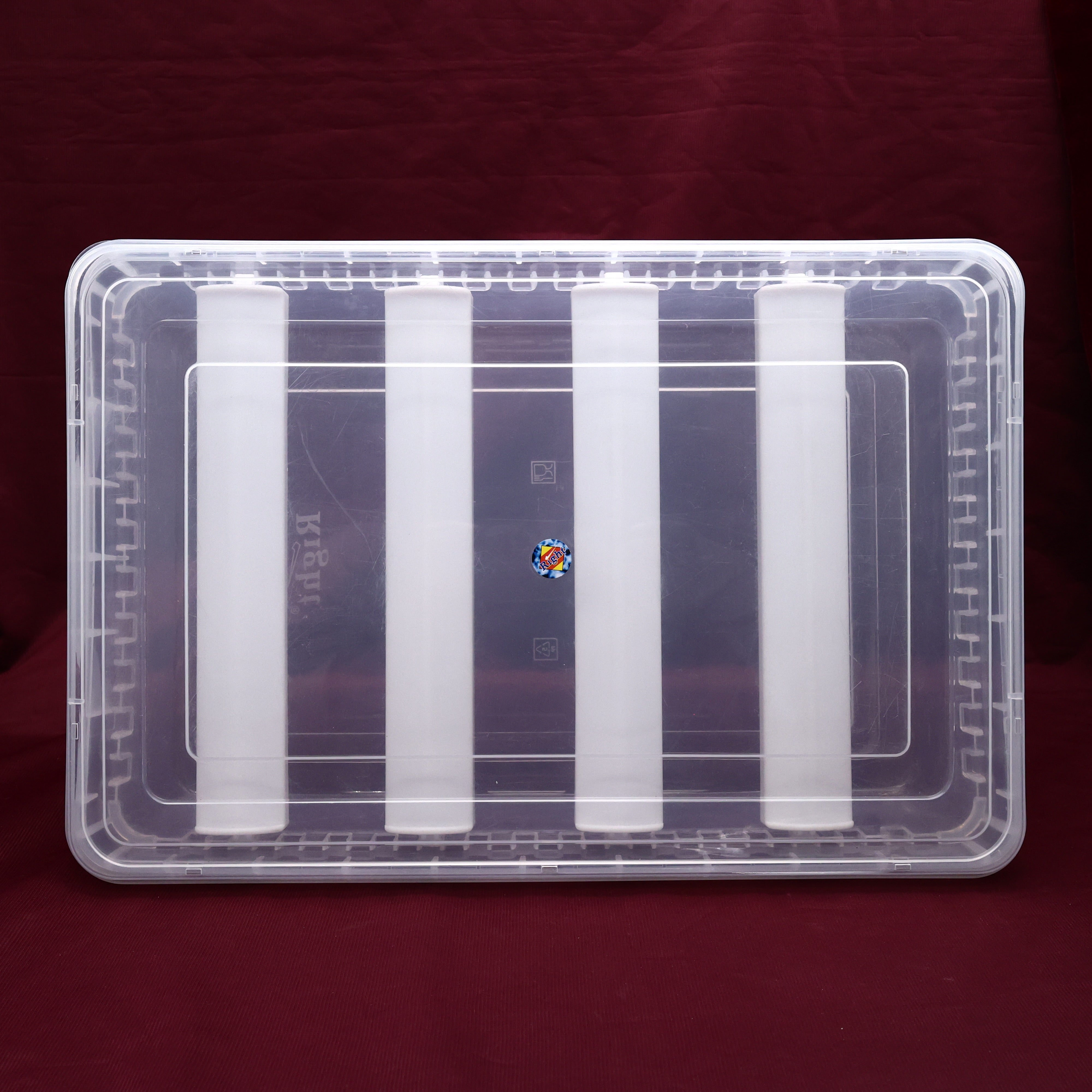 THICK PLASTIC ADJUSTABLE REMOVABLE 4 ROD BANGLE BOX - BIG BANGLE ORGANISER