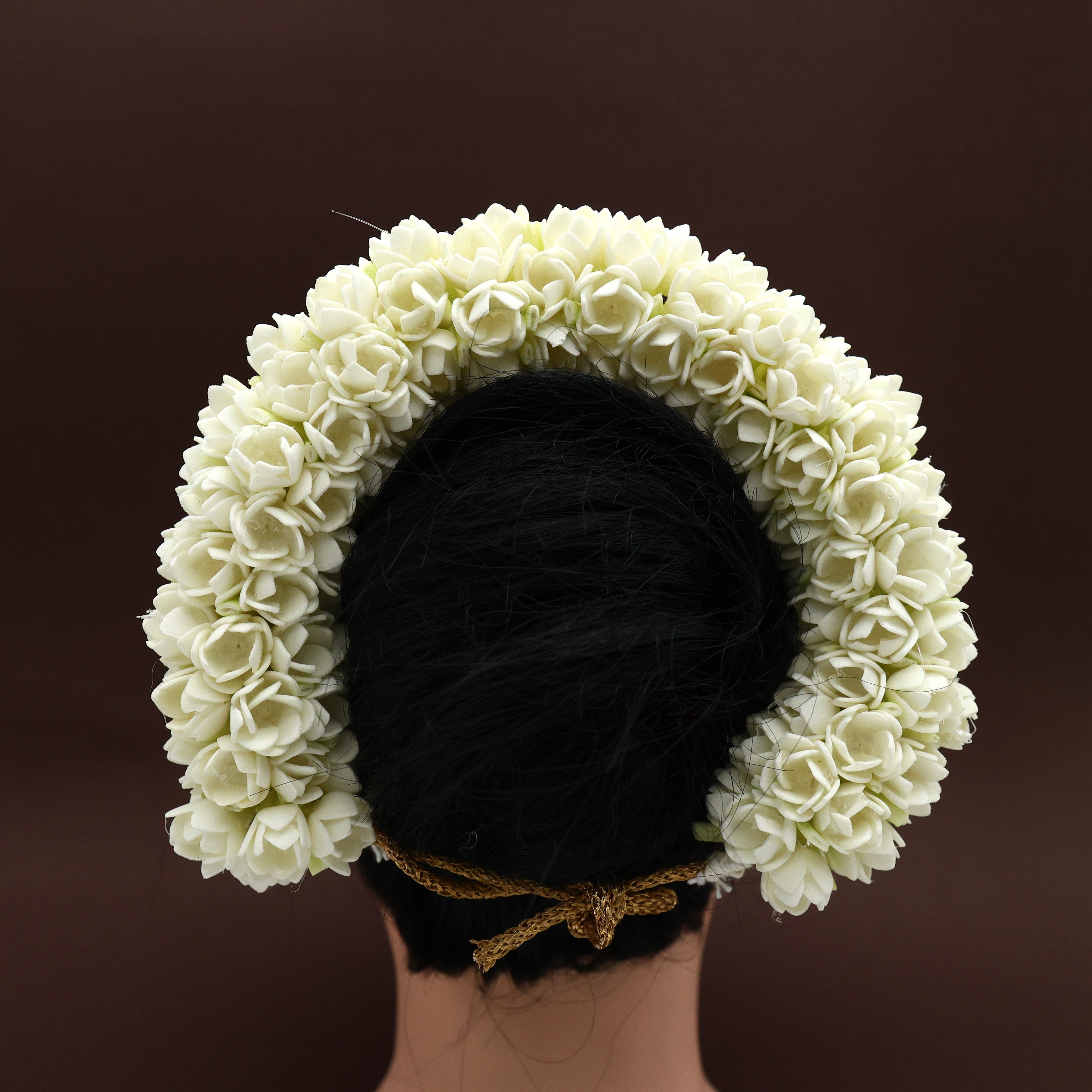 Handmade Real Look Foam Bloomed Jasmine Bridal Veni