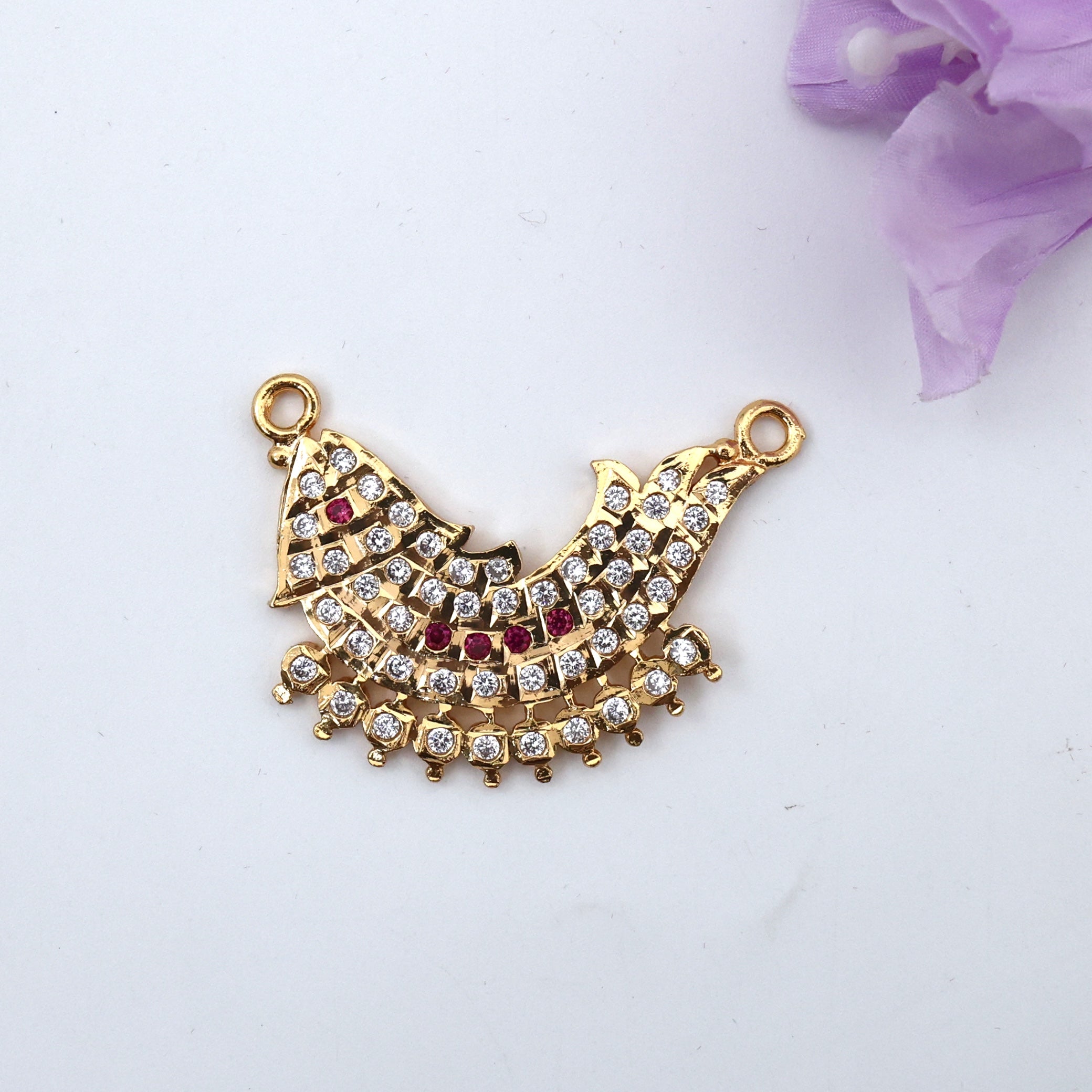 Real Gold Tone Micro Gold Polished Fish Dollar/Pendant