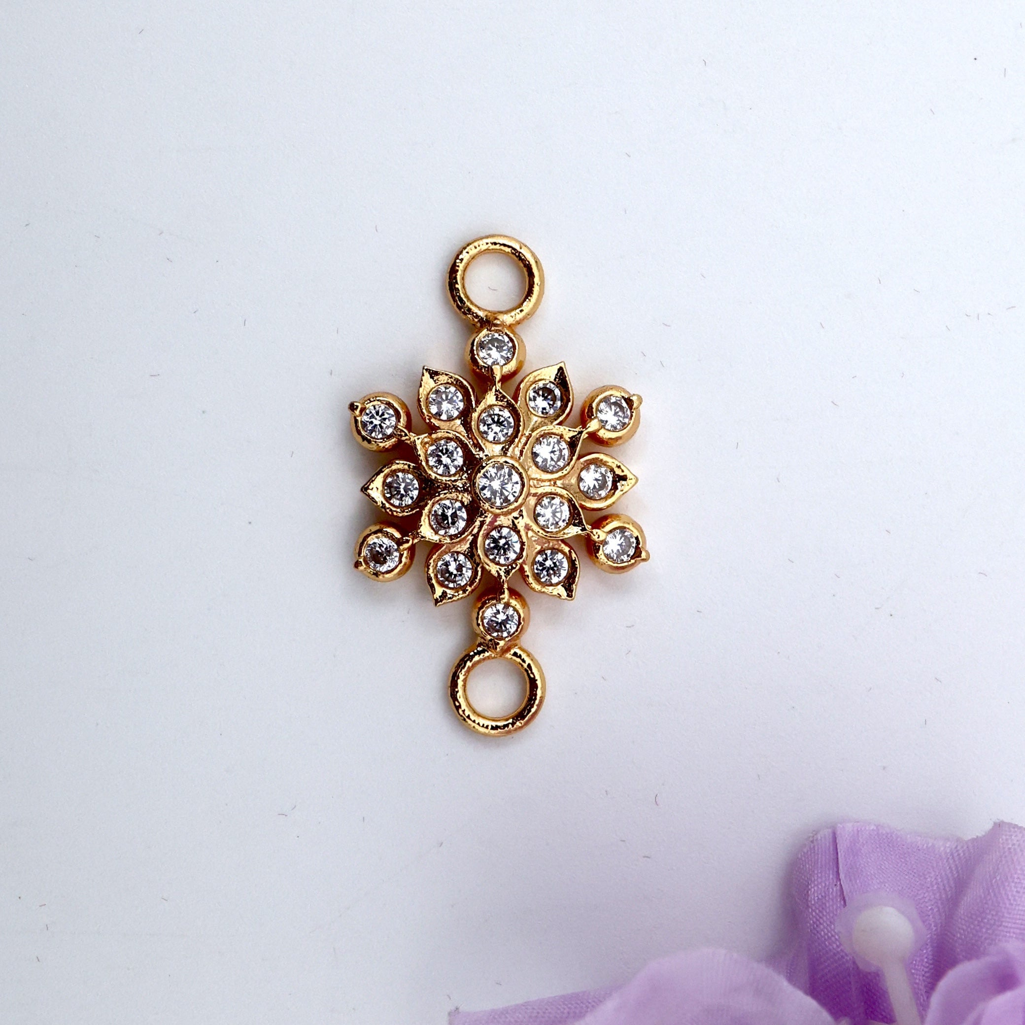 Diamond Look Star Flower Mogappu Pendant