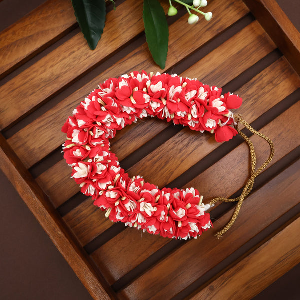 Handmade Real Looking Foam Rose with Mulla Poo Bridal Veni