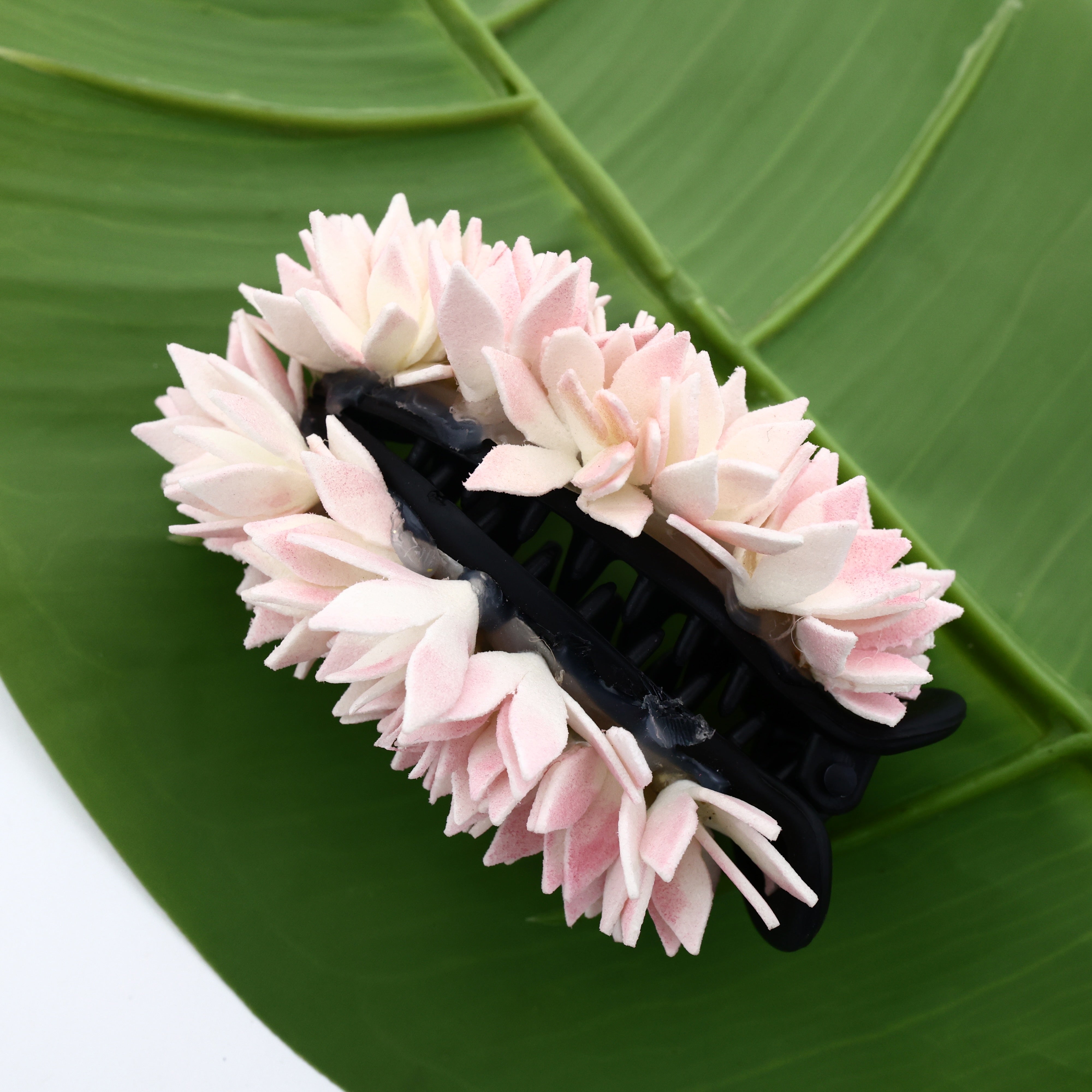 Handmade Foam Jathi Poo Banana Clip