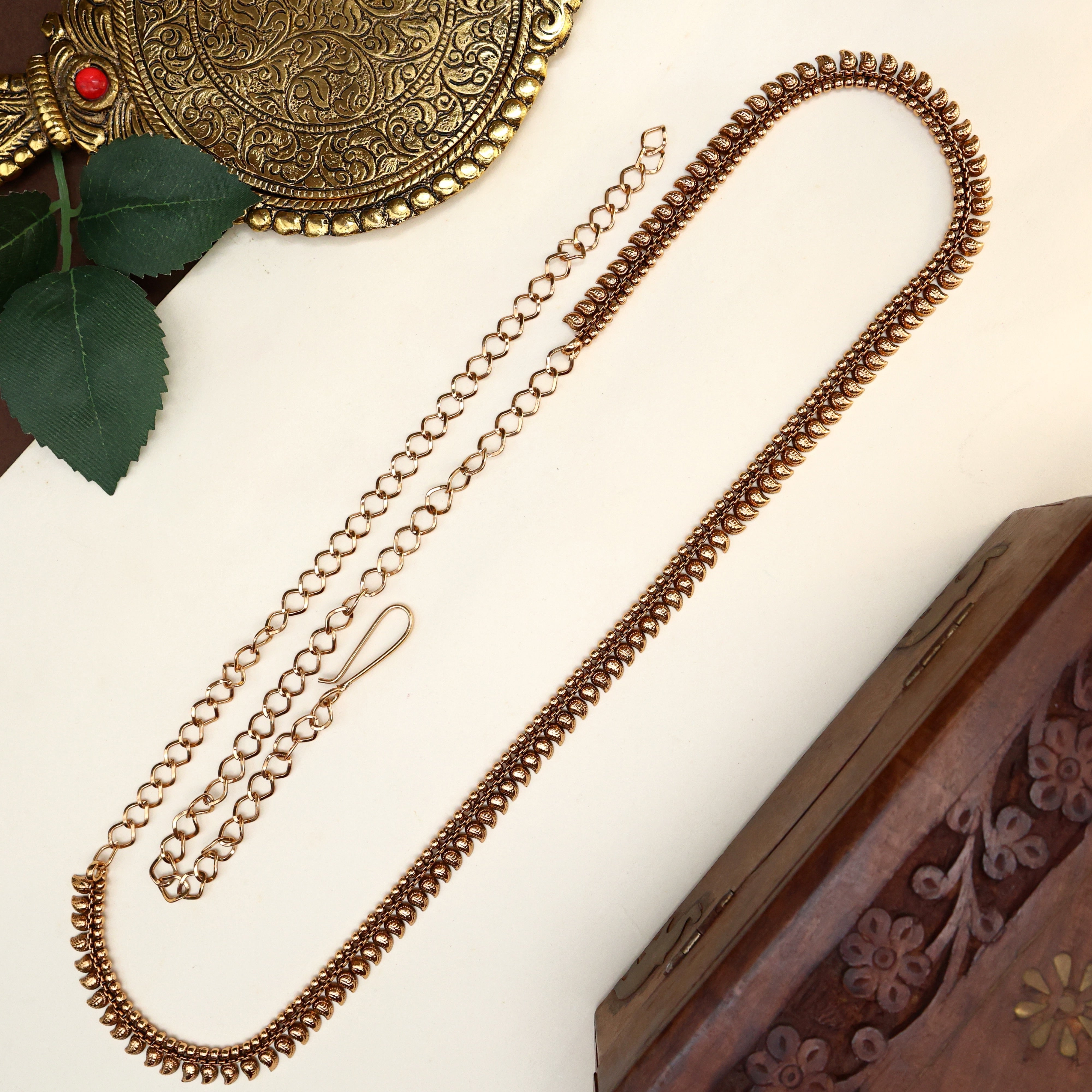 Antique Small Mangoes Simple Bridal Hip Chain