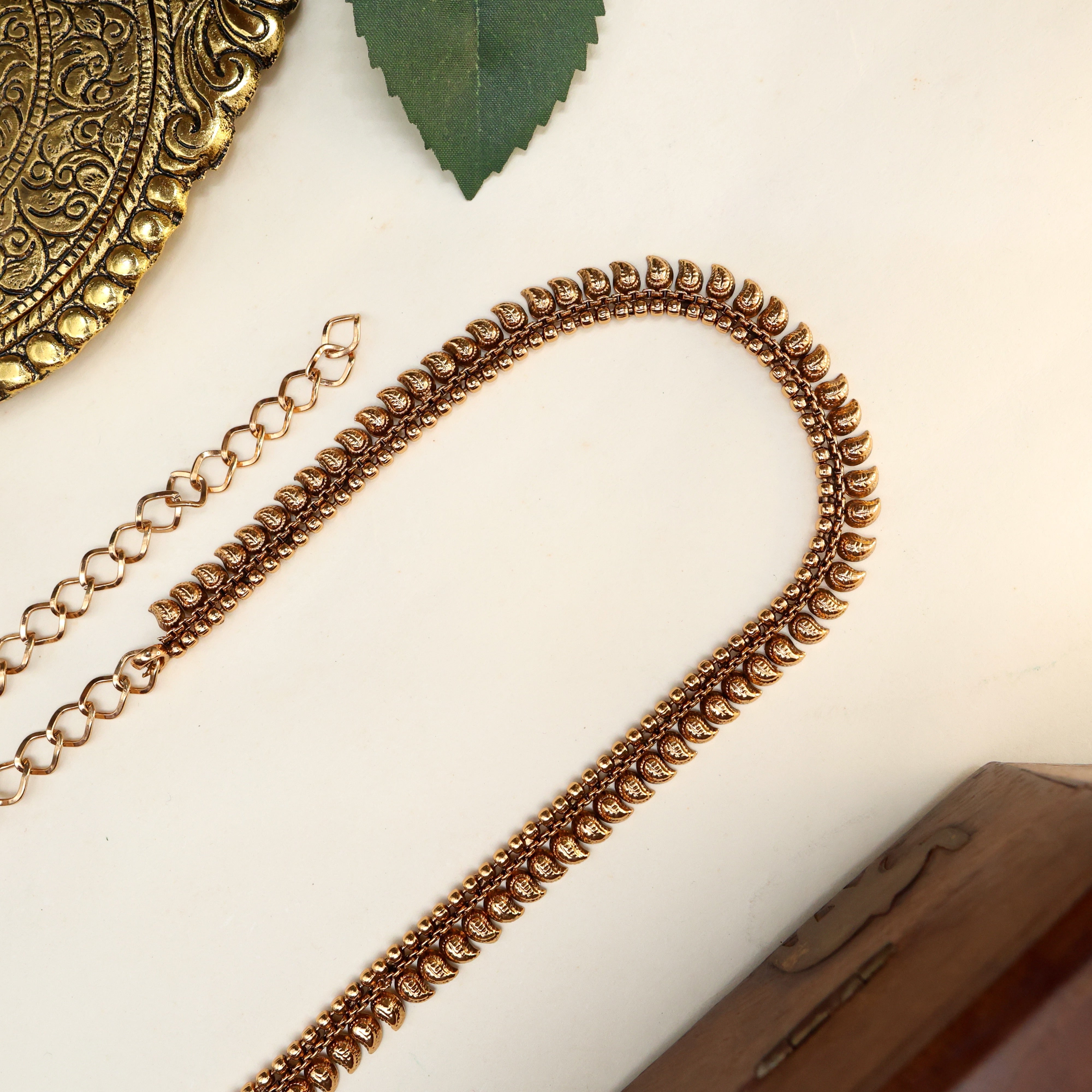 Antique Small Mangoes Simple Bridal Hip Chain