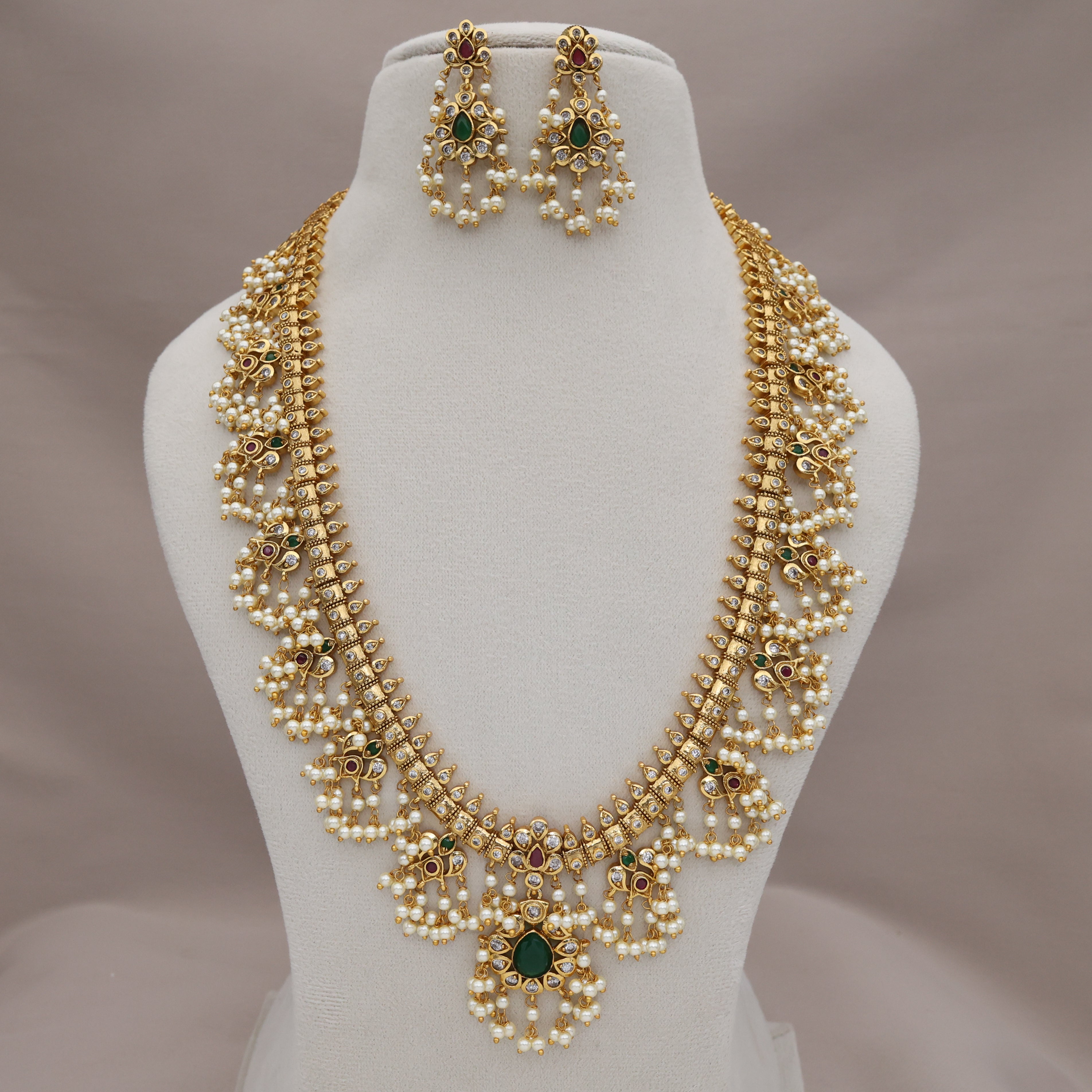 Premium Antique Bridal Guttapusalu Haaram Set