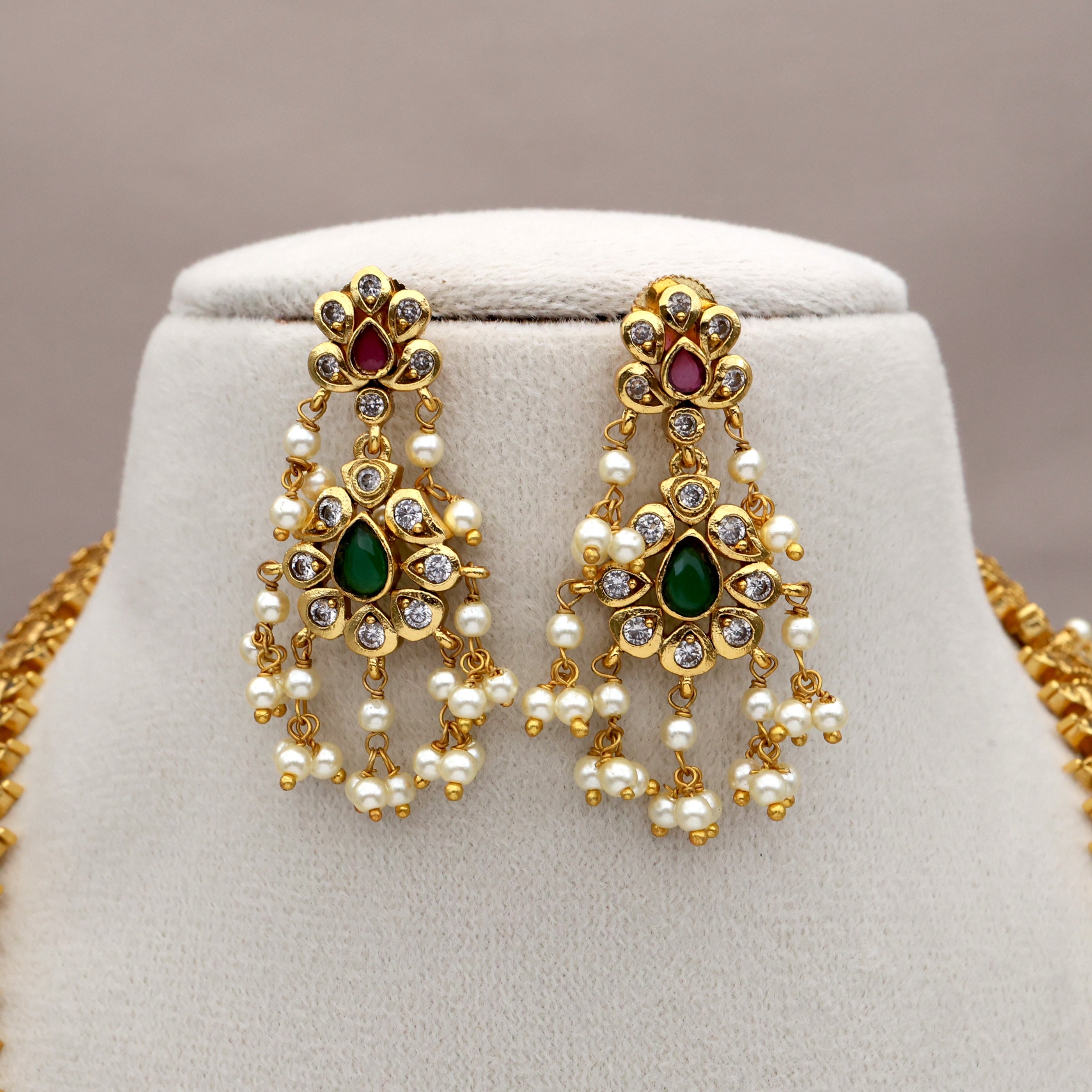 Premium Antique Bridal Guttapusalu Haaram Set